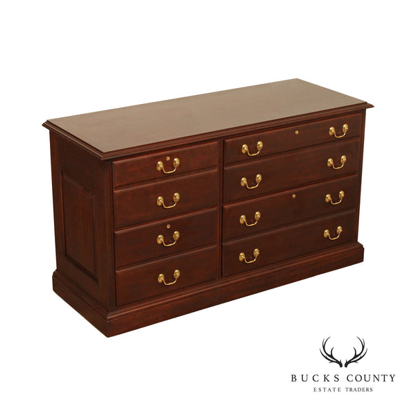 Harden Traditional Cherry Four-Drawer Office Credenza