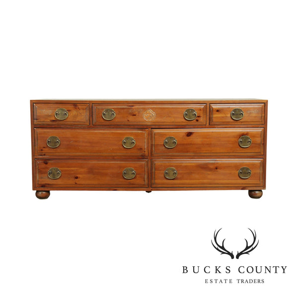 Henredon Asian Influenced Campaign Style Dresser