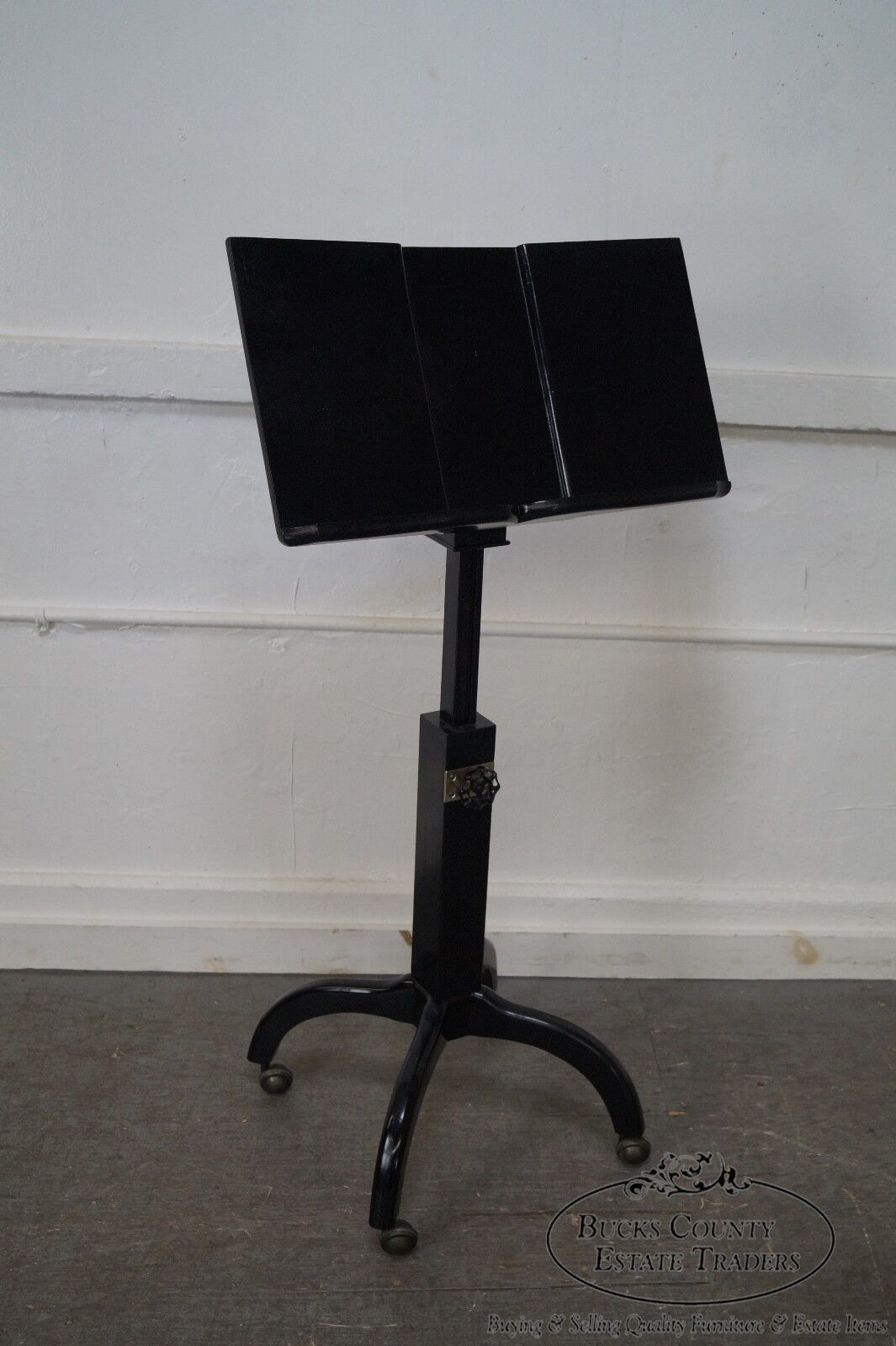 Studio Crafted Mid Century Ebonized Lectern Podium