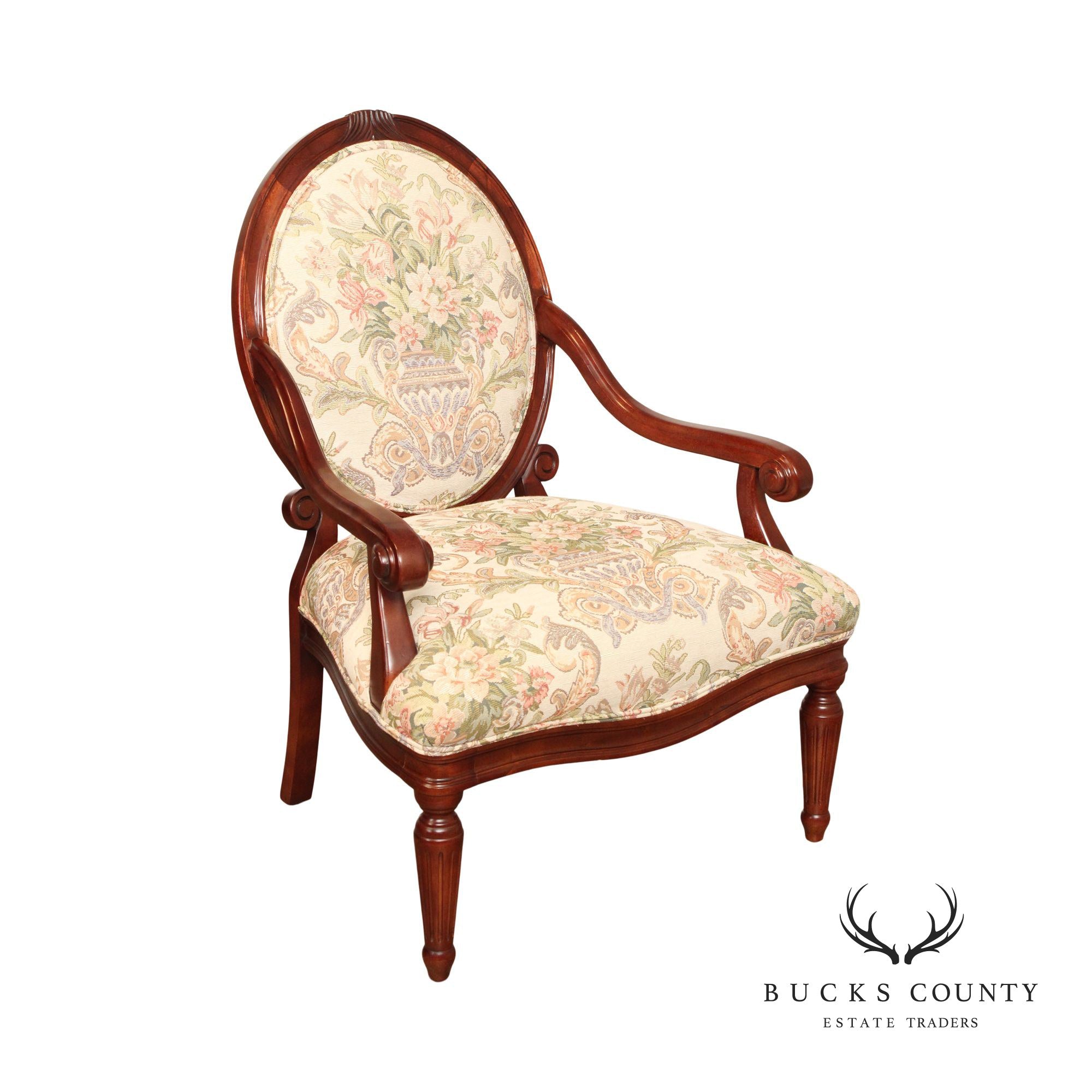 French Louis XVI Style Arm Chair