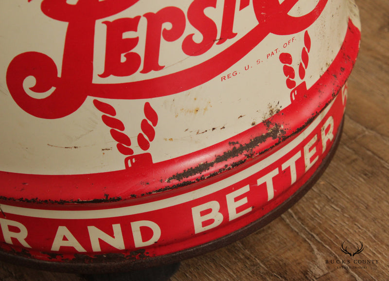Vintage Pepsi Cola 10-Gallon Barrel Stool