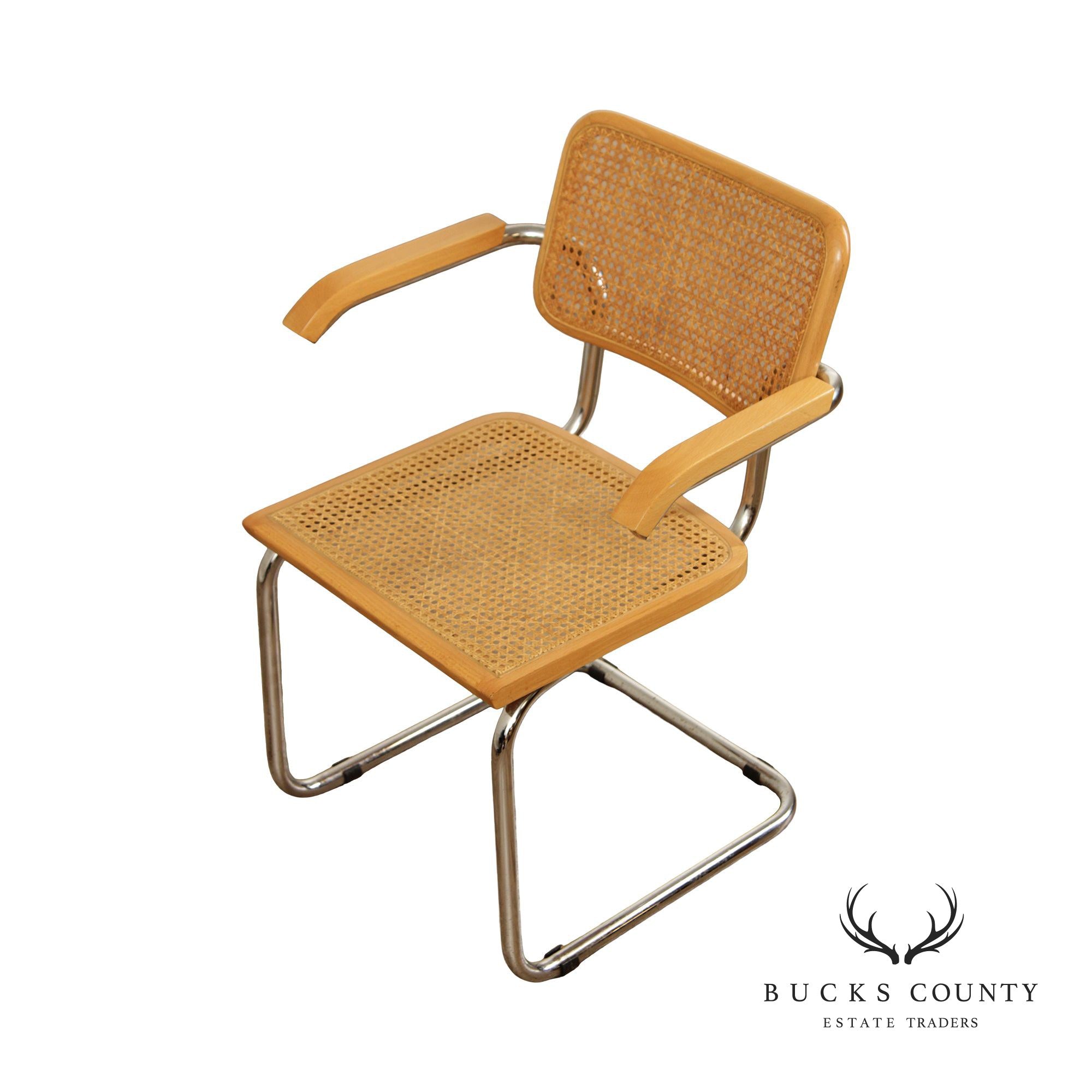 Marcel Breuer Italian Mid Century Modern Cesca Armchair