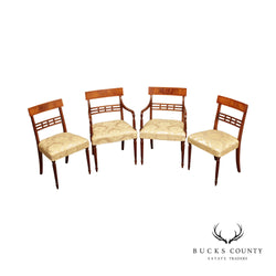 Regency Style Set of Four Mahogany Dining Chairs