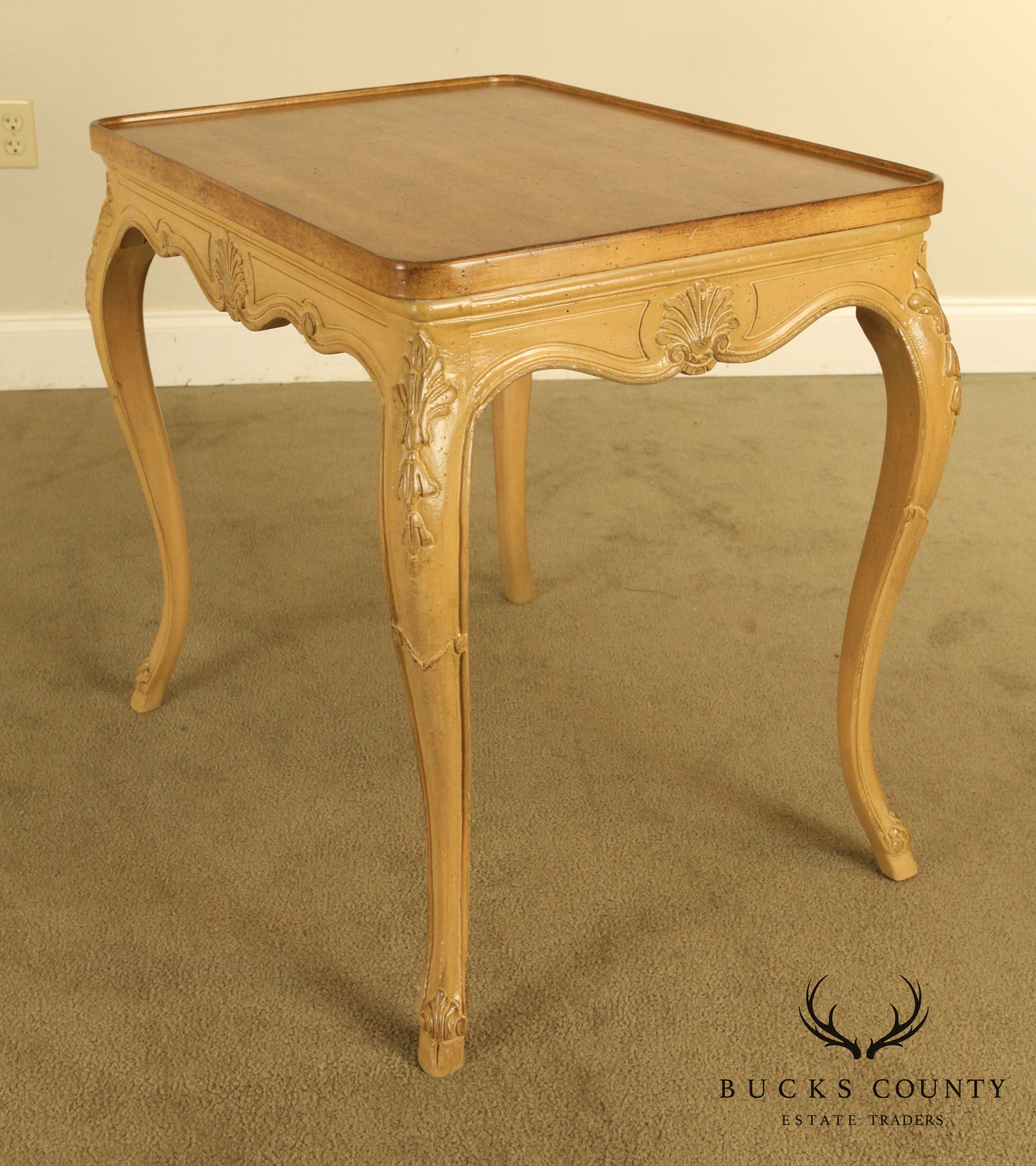 French  Louis XV Style Custom Quality Vintage Side Table