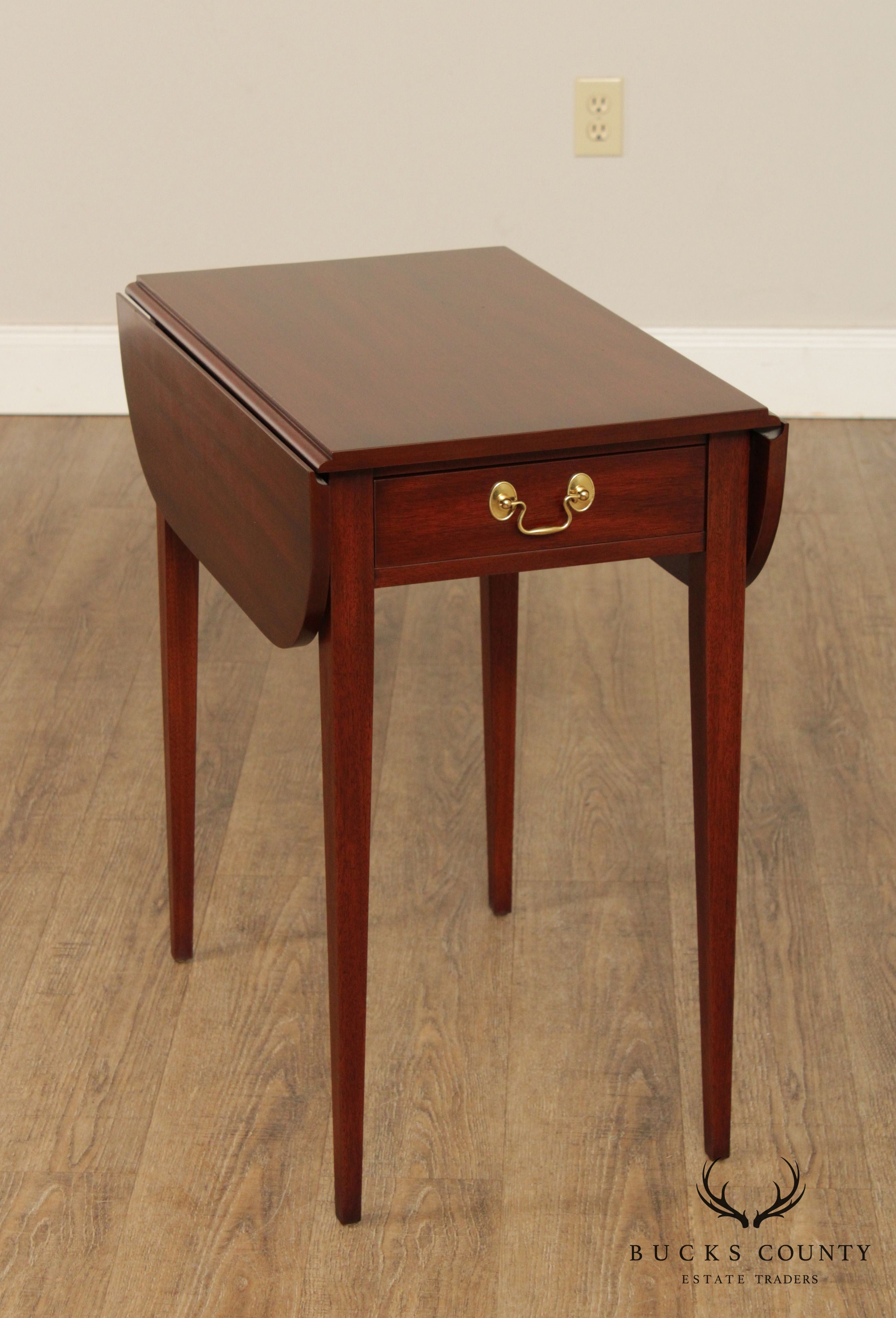 Henkel Harris Mahogany Drop Leaf Pembroke Table (B)