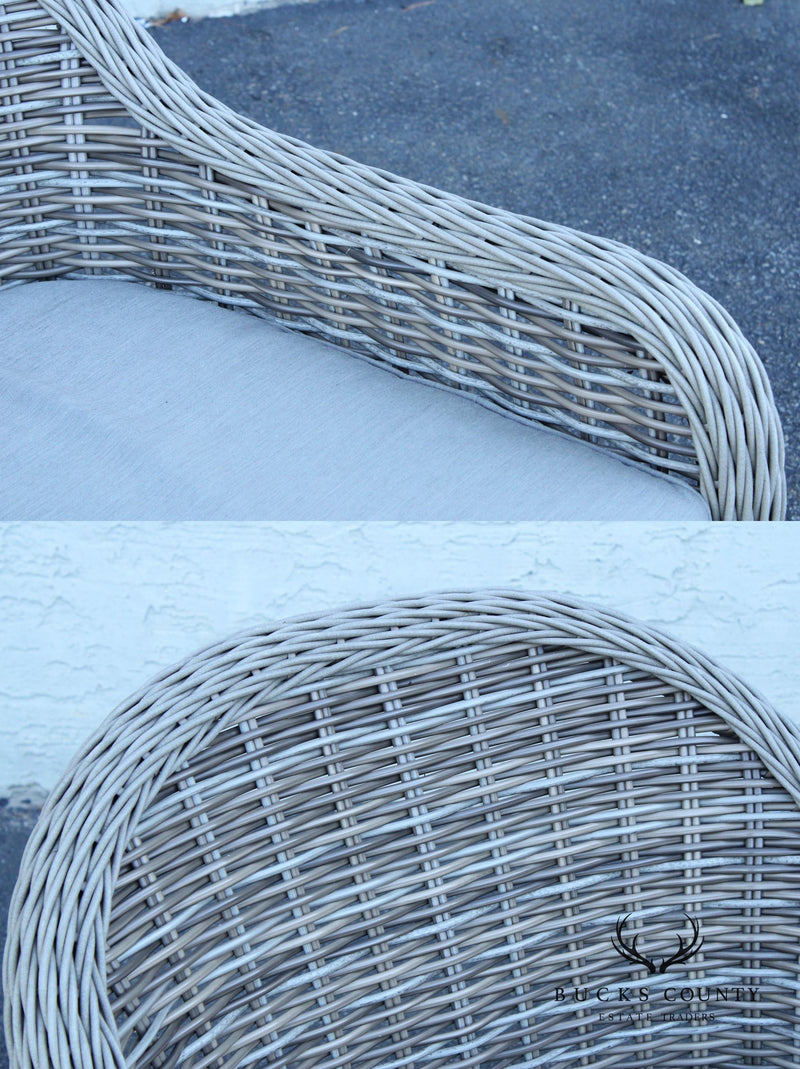 Gloster Pair of Outdoor Wicker Lounge Chairs