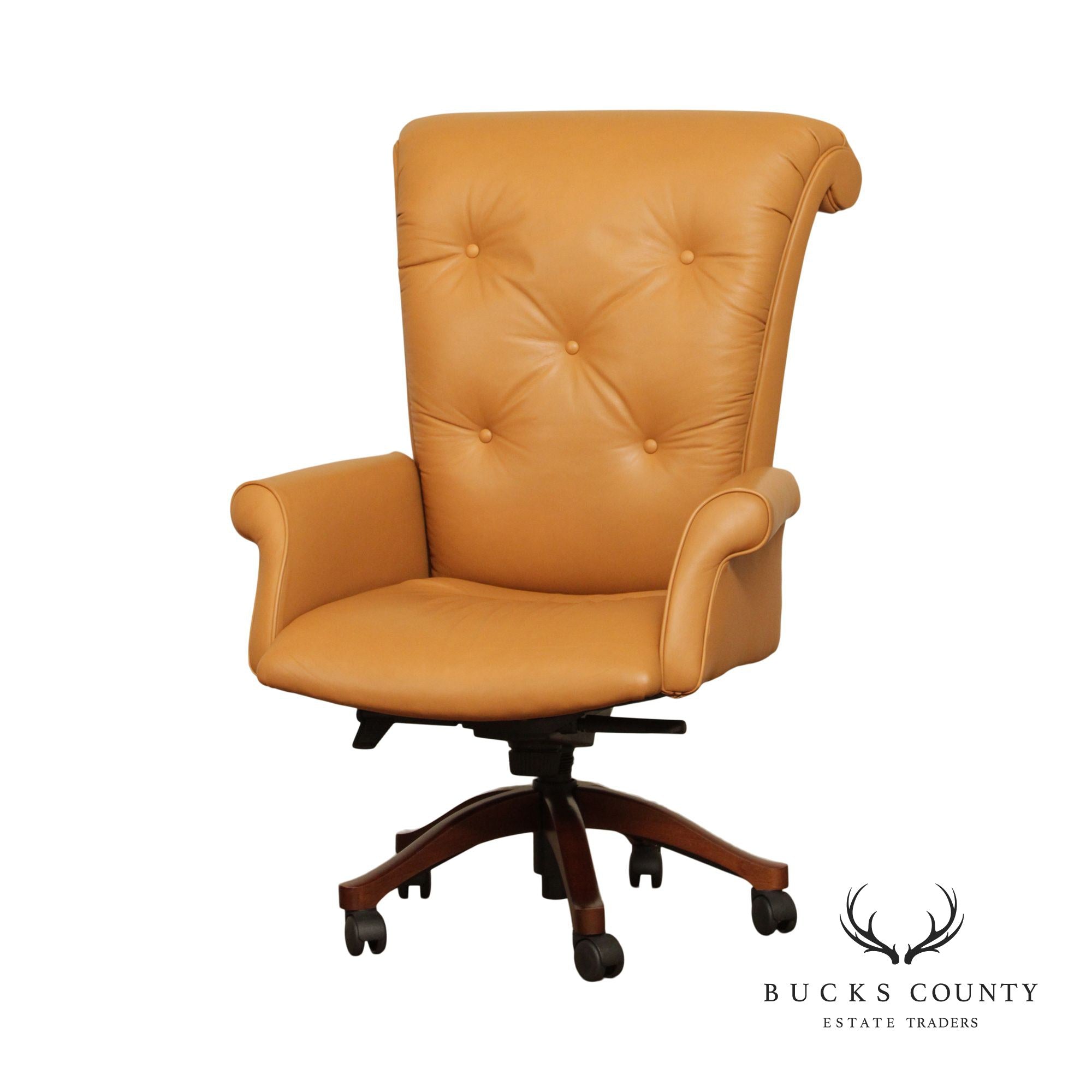 Leathercraft Tufted Leather Executive Office Armchair (I)