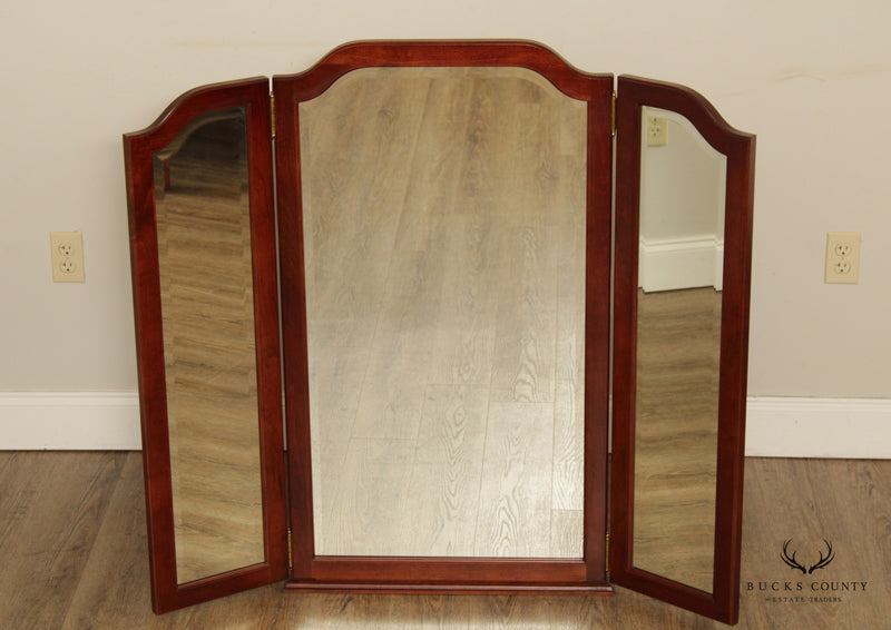 Pennsylvania House Cherry Tri-fold Dresser Mirror