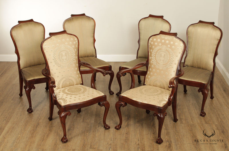 Southwood Chippendale Style Set of Six Mahogany Dining Chairs