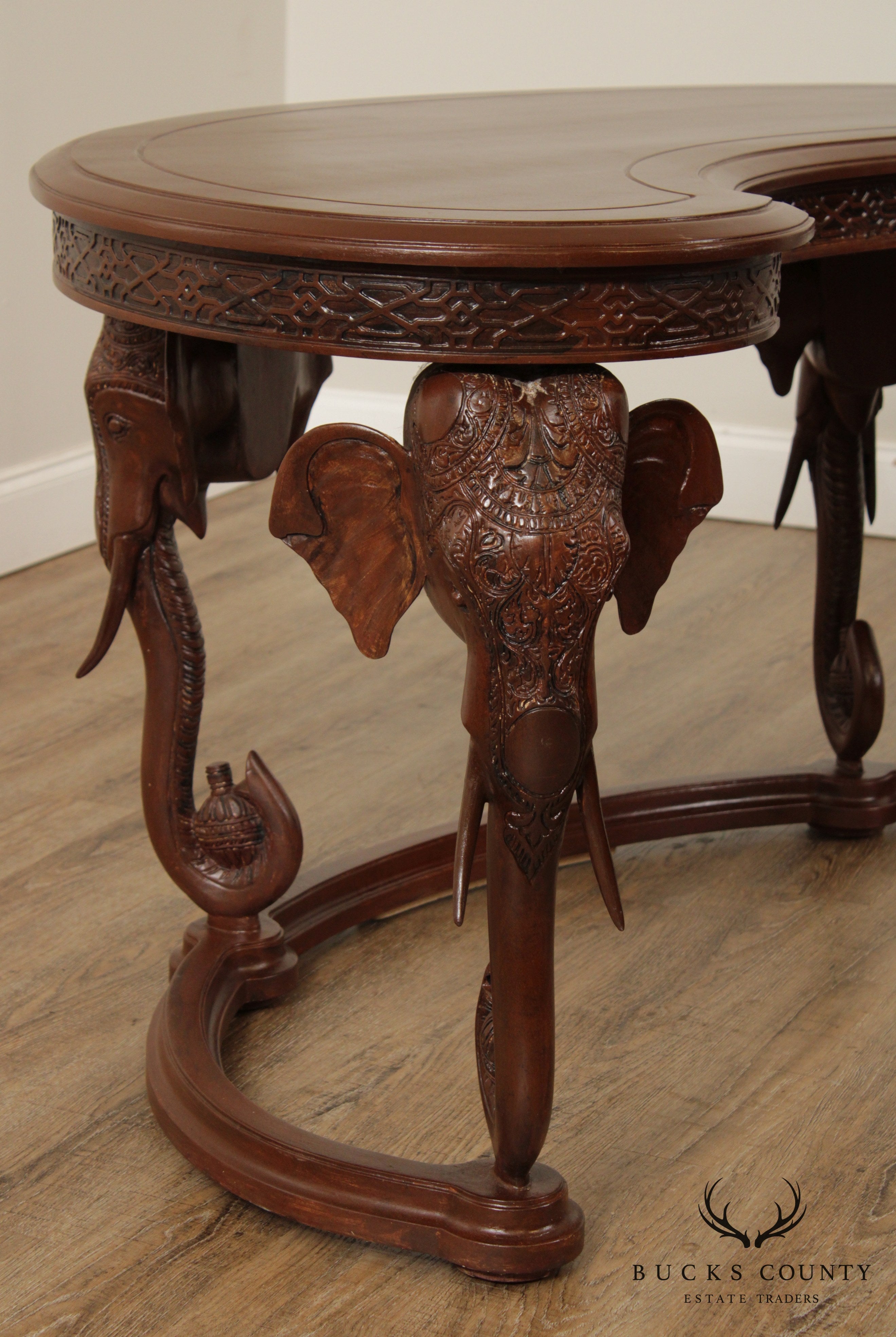 Gampel Stoll Hollywood Regency Style Elephant Desk