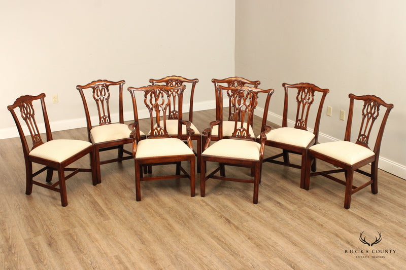 Theodore Alexander Althorp Collection Set of Eight Mahogany Dining Chairs