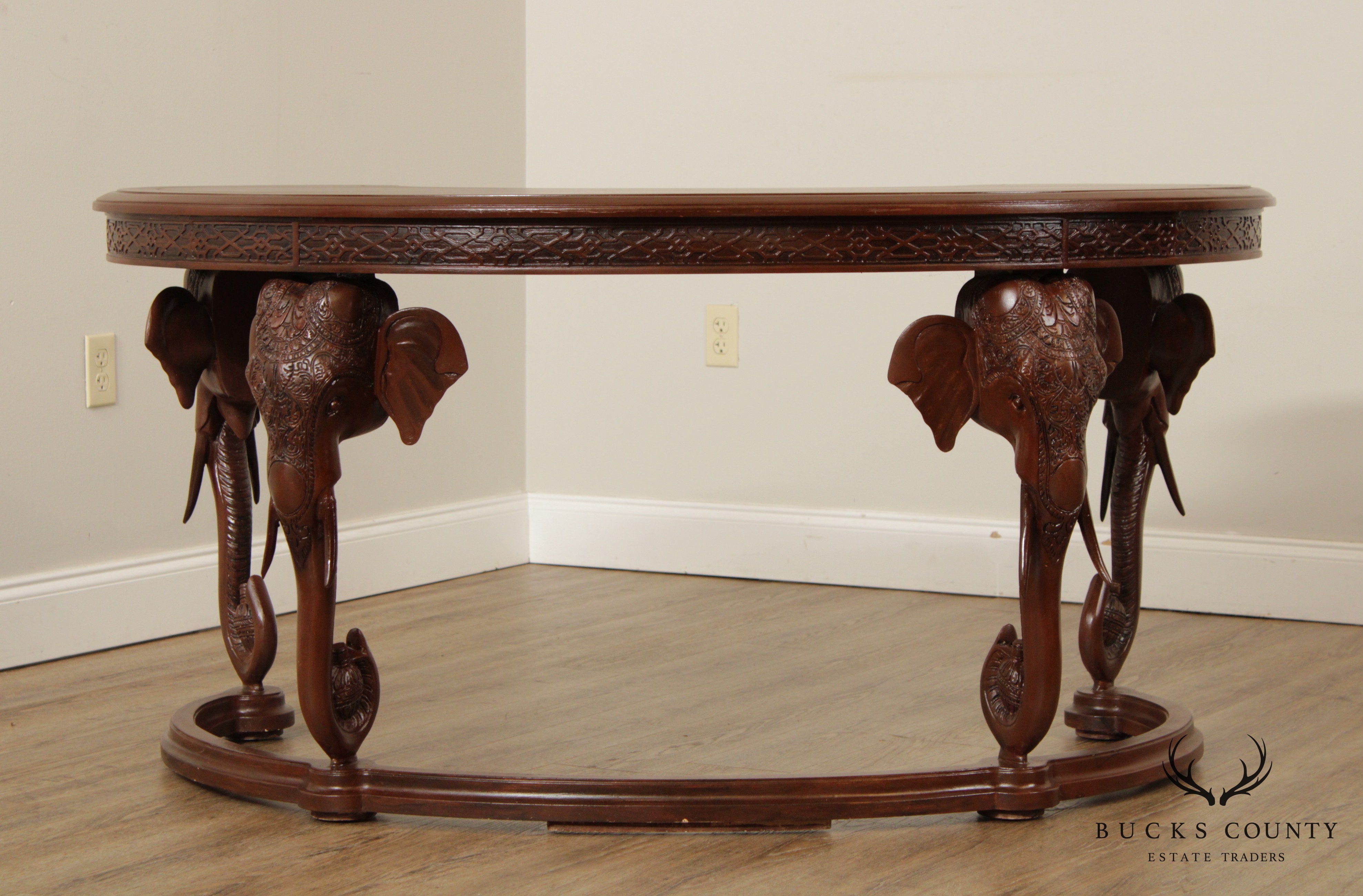 Gampel Stoll Hollywood Regency Style Elephant Desk