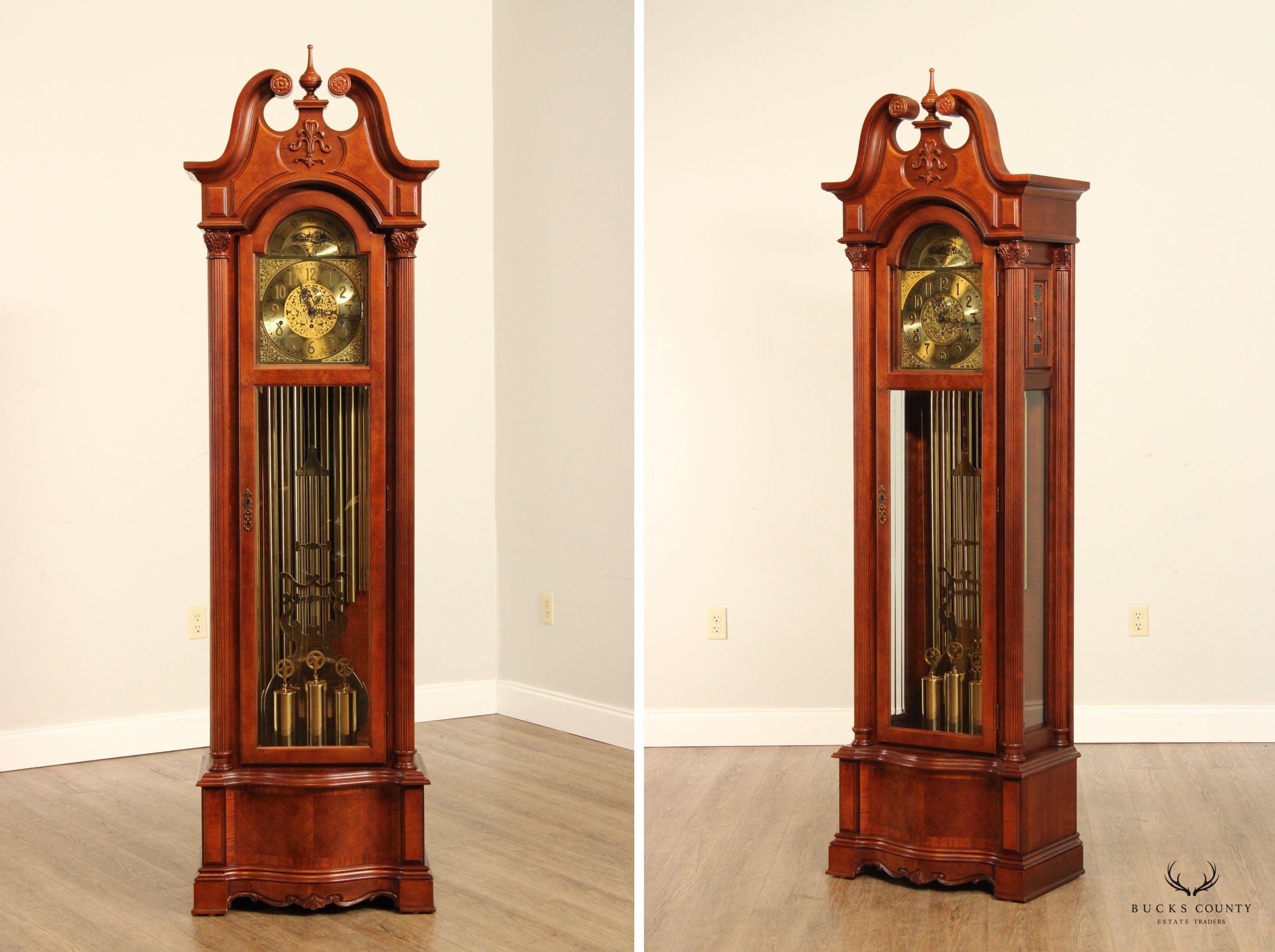 Ridgeway Traditional Cherry Tall Case Grandfather Clock