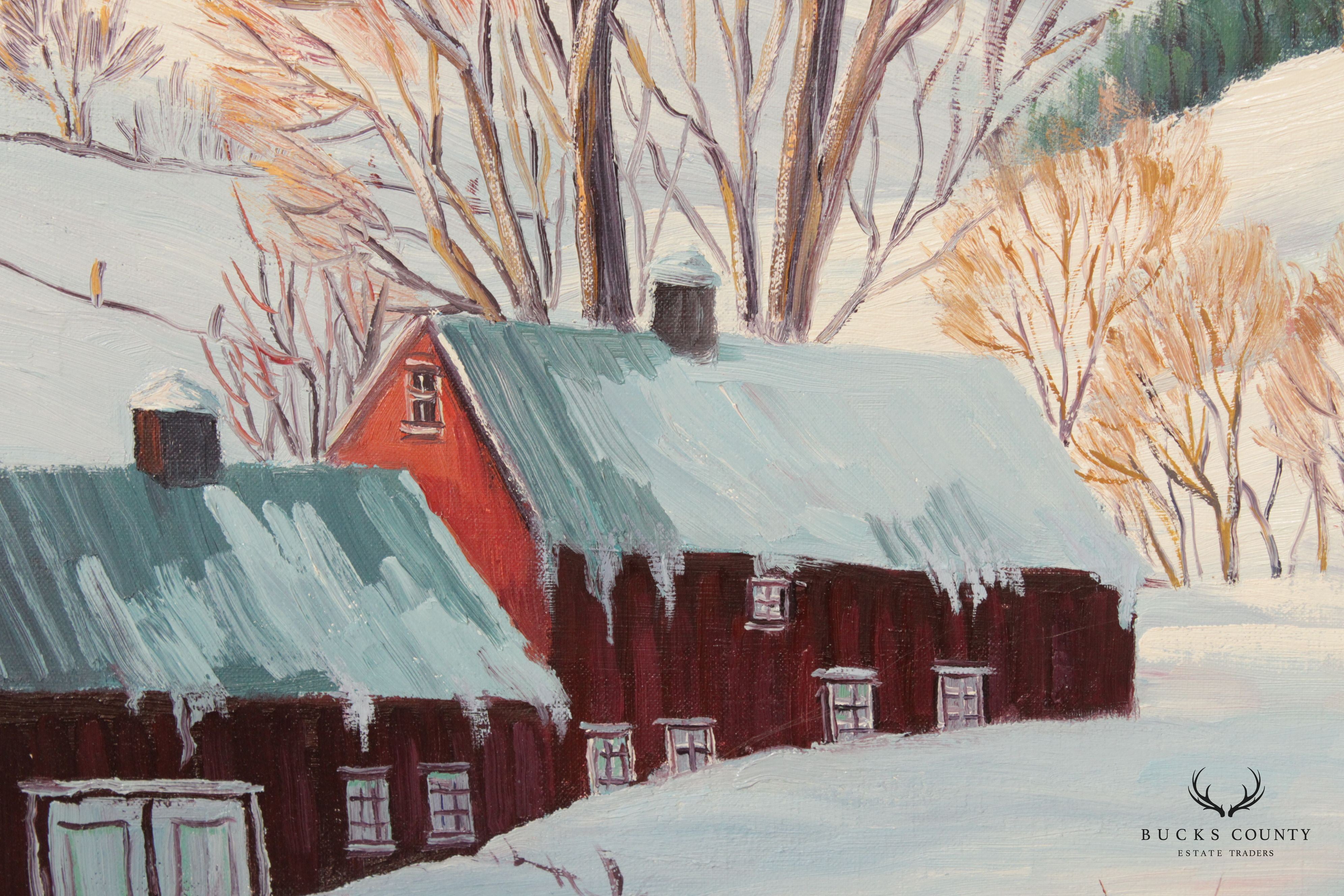 Ann Yost Whitesell 'Scene in Kutztown' Original Oil Painting