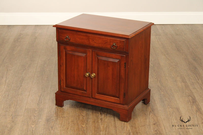 Pennsylvania House Vintage Chippendale Style Cherry Nightstand
