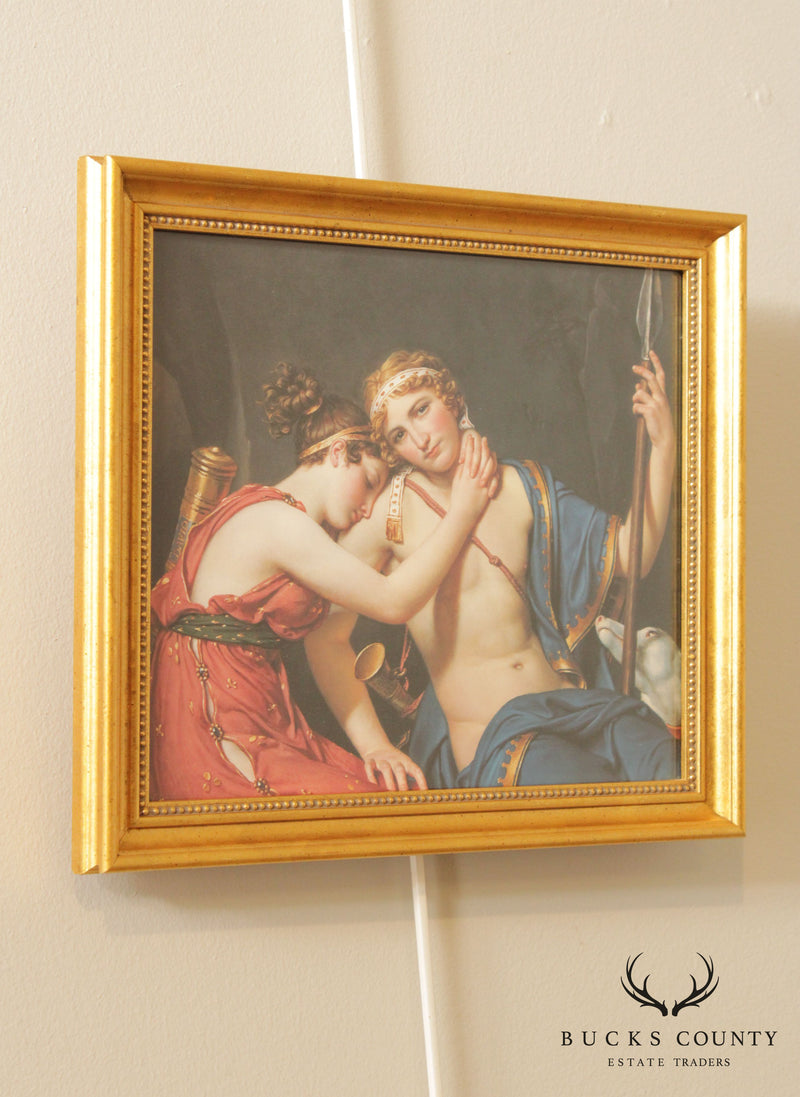 Jacques-Louis David Fine Art Print, 'The Farewell of Telemachus and Eucharis'