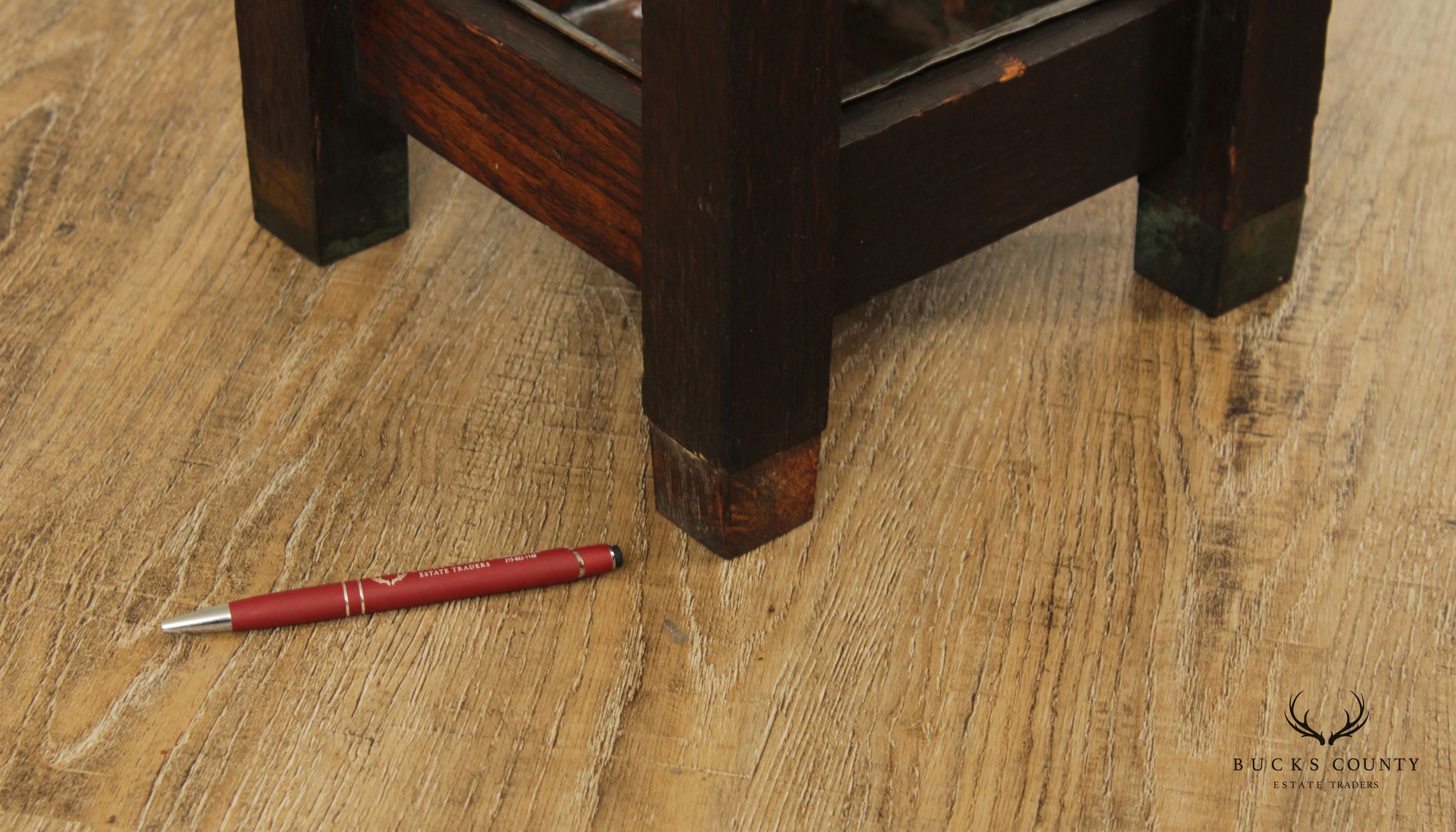 Antique Mission Oak Umbrella Stand