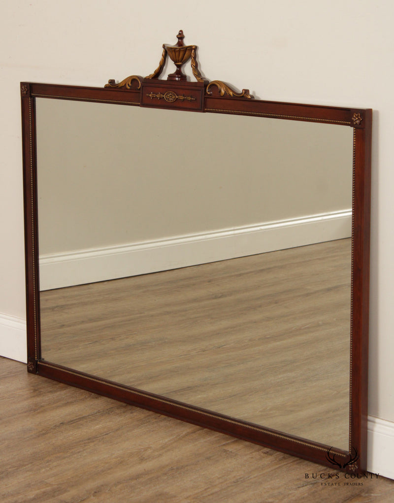 Adam Style Carved Mahogany Mantel Mirror