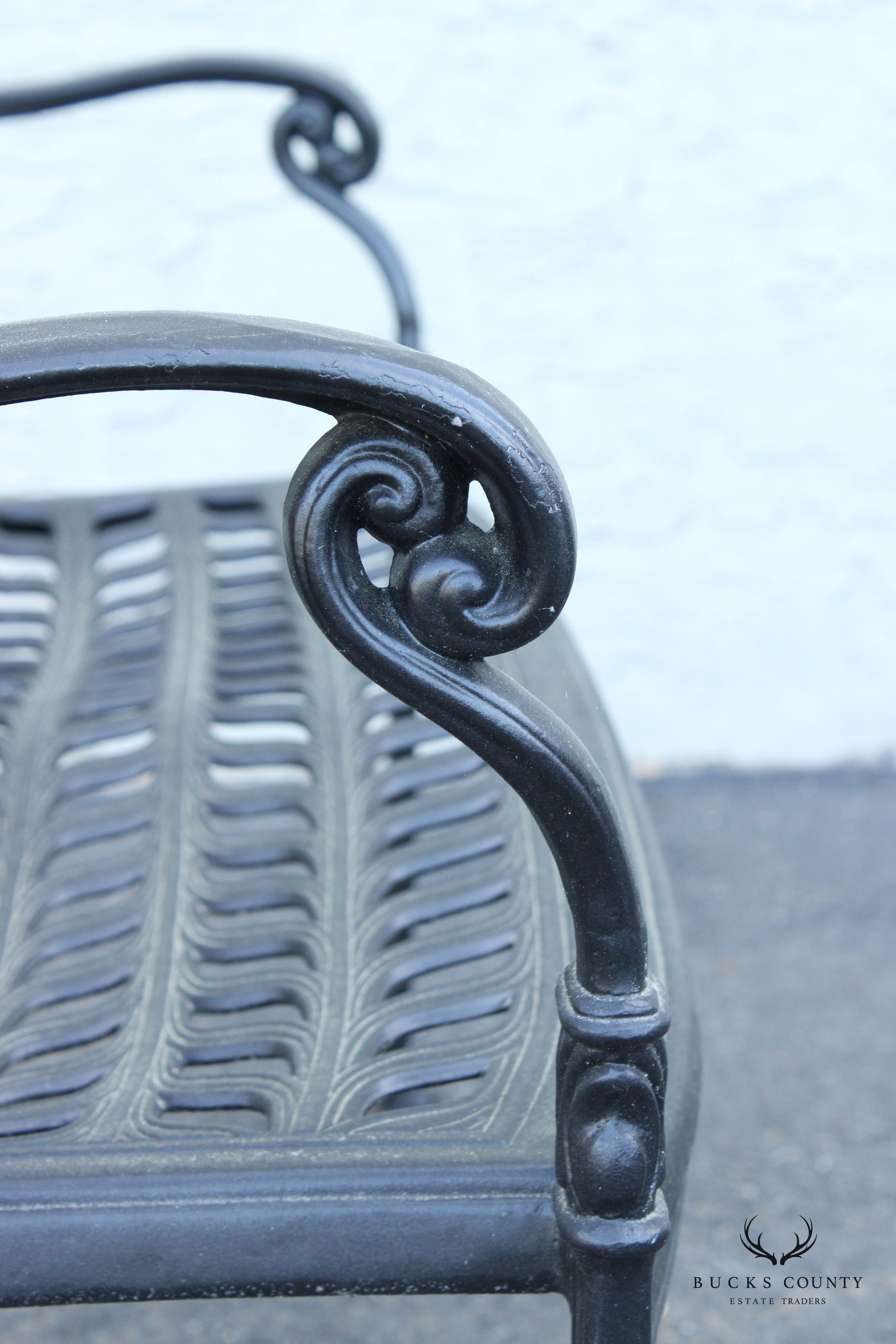 Quality Cast Aluminum Outdoor Patio Settee Bench