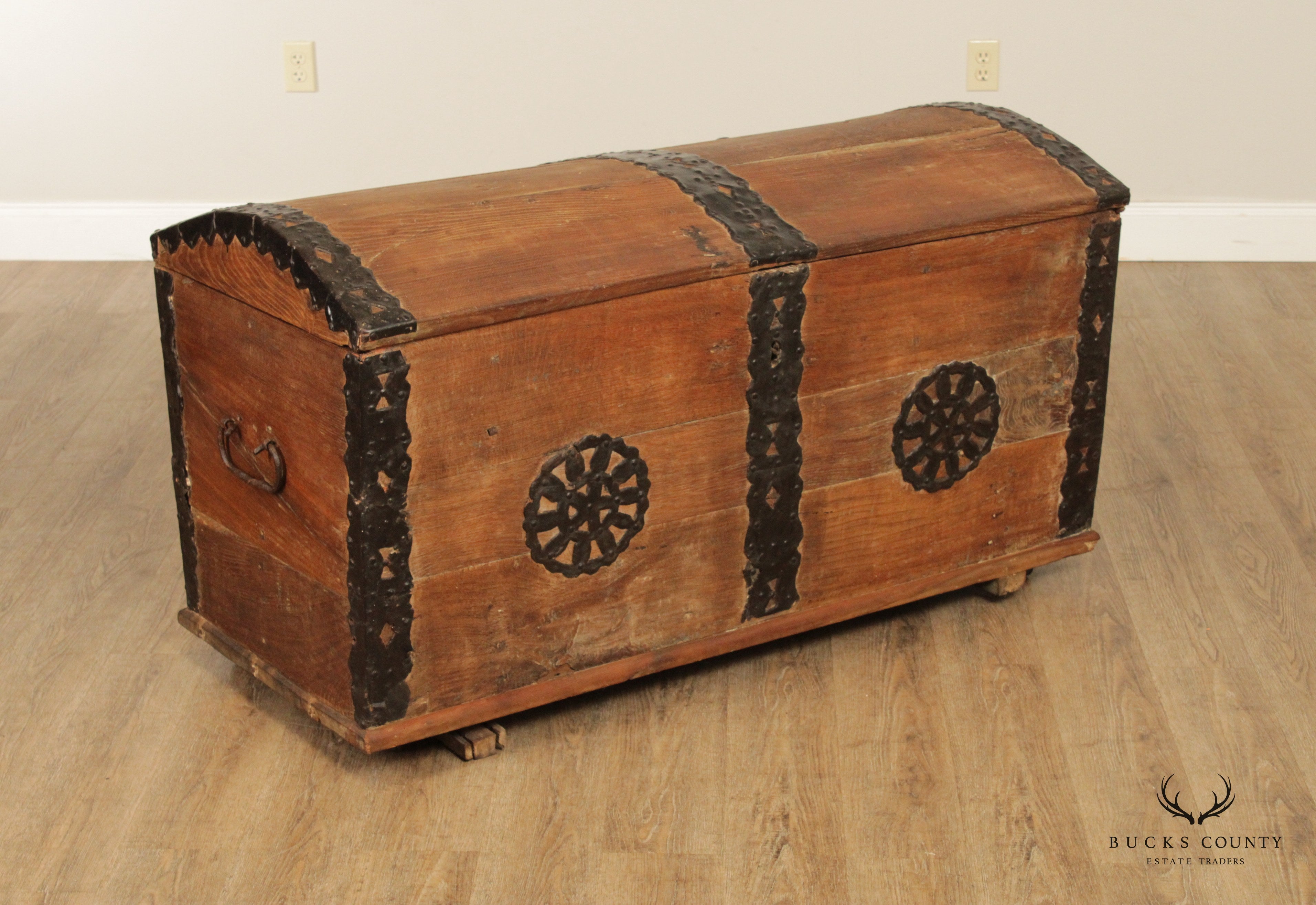 18th Century Antique Teak Blanket Chest or Trunk