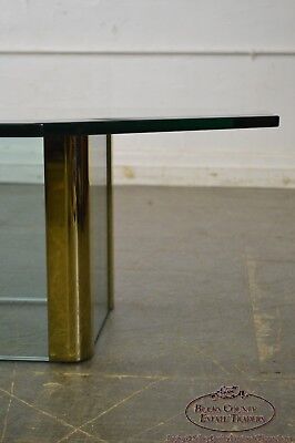 Leon Rosen for Pace Brass & Glass Octagonal Top Coffee Table