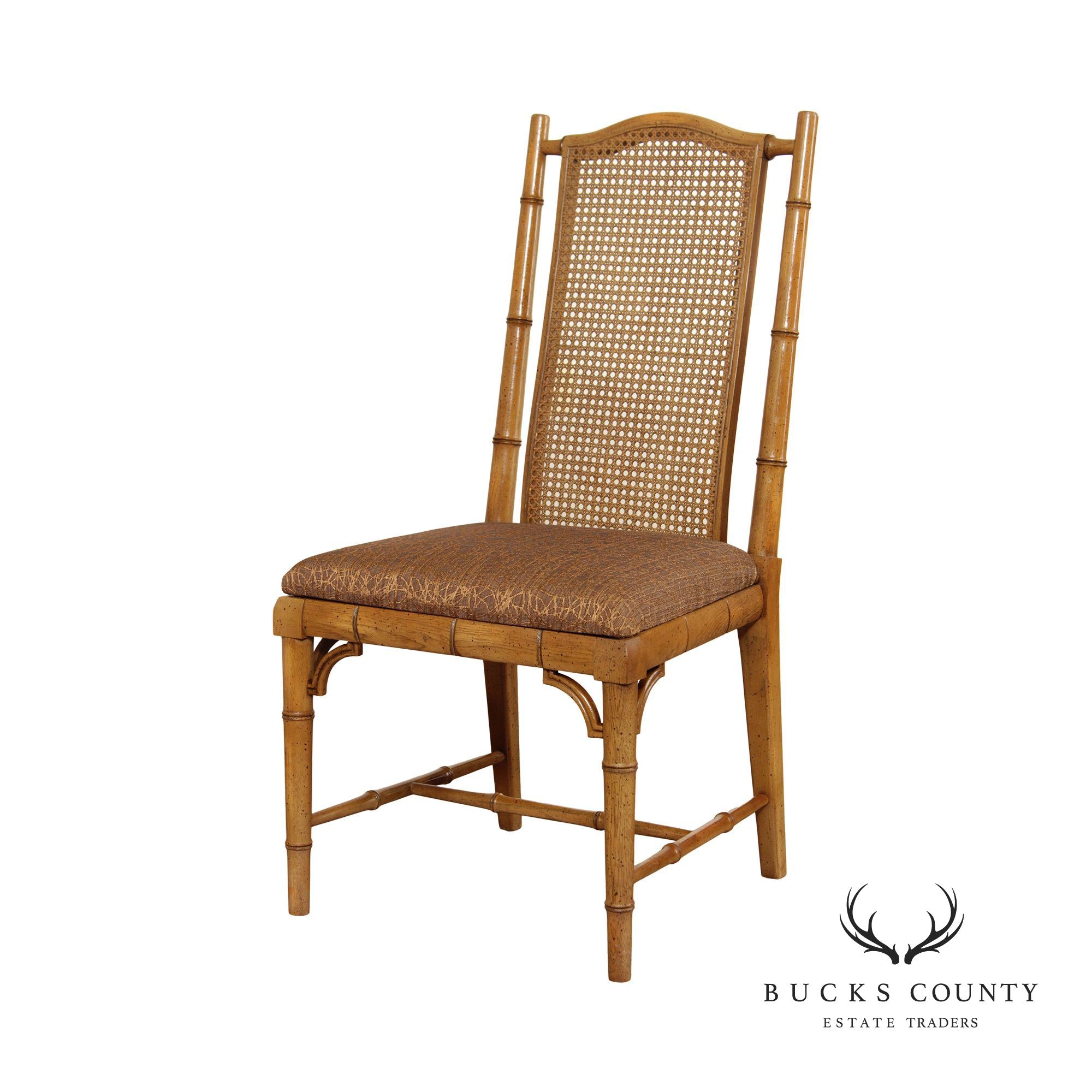 Century Furniture VIntage Faux Bamboo Side Chair