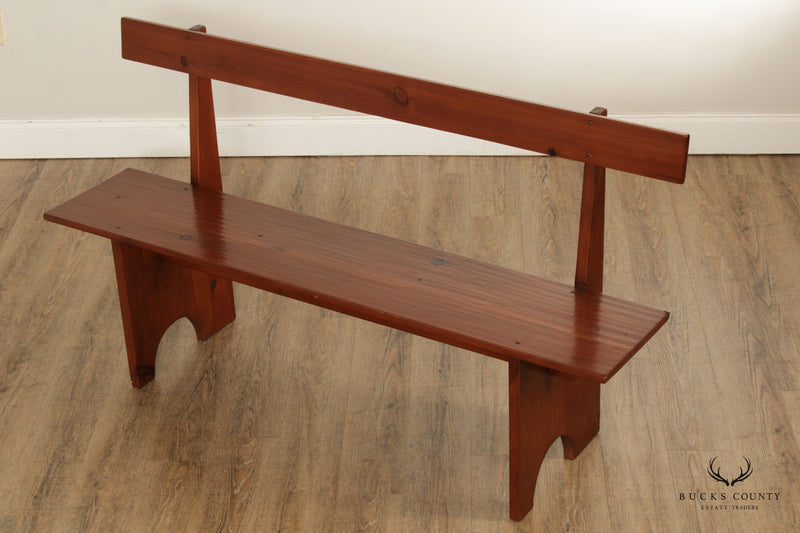 Shaker Style Custom Crafted Solid Pine Bench