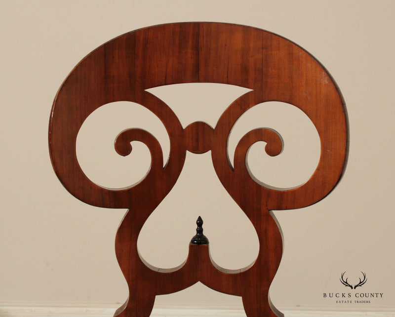 Biedermeier Style Walnut Side Chair