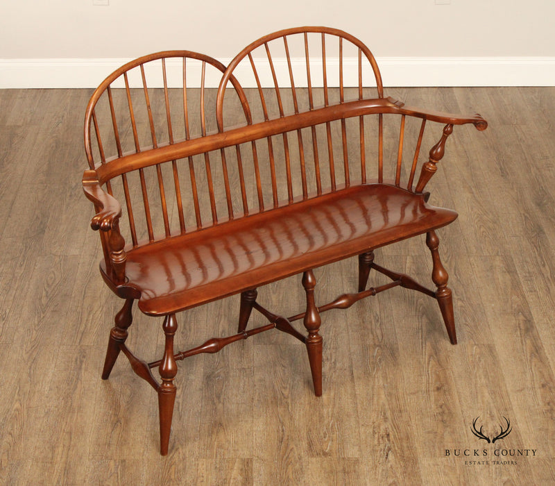DR Dimes Twin Bow Mixed Wood Windsor Settee
