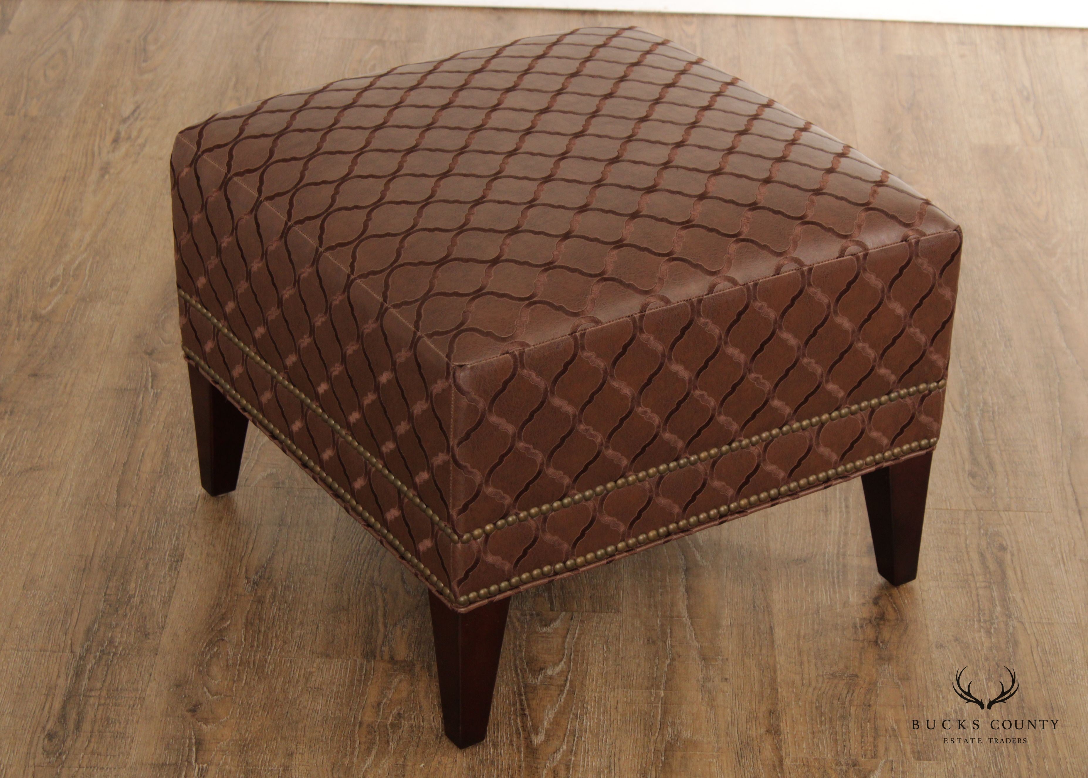 Vanguard Furniture Square Custom Upholstered 'Zoe' Ottoman