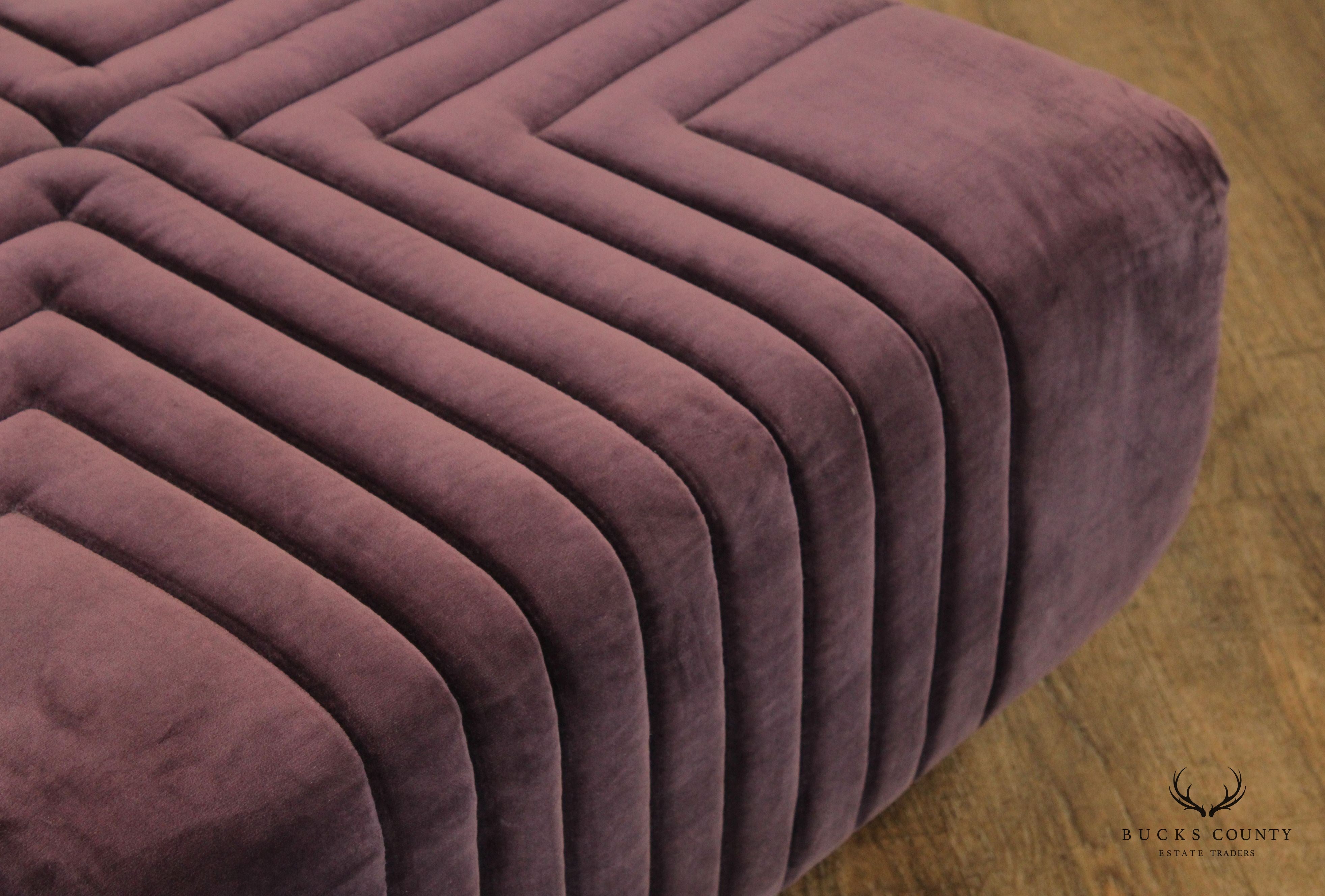 Edward Axel Roffman 1970s Modern Upholstered Ottoman