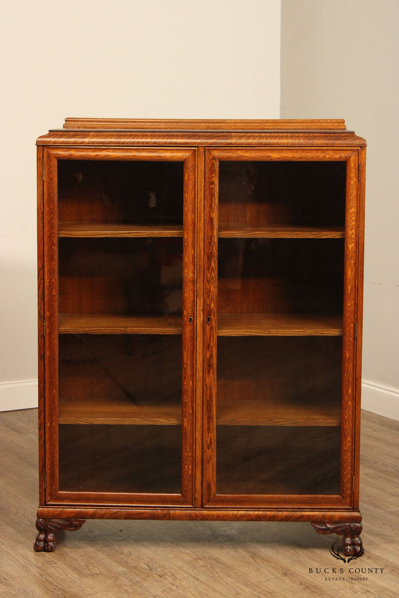 Antique Victorian Quarter Sawn Oak Two-door Bookcase – Bucks County 