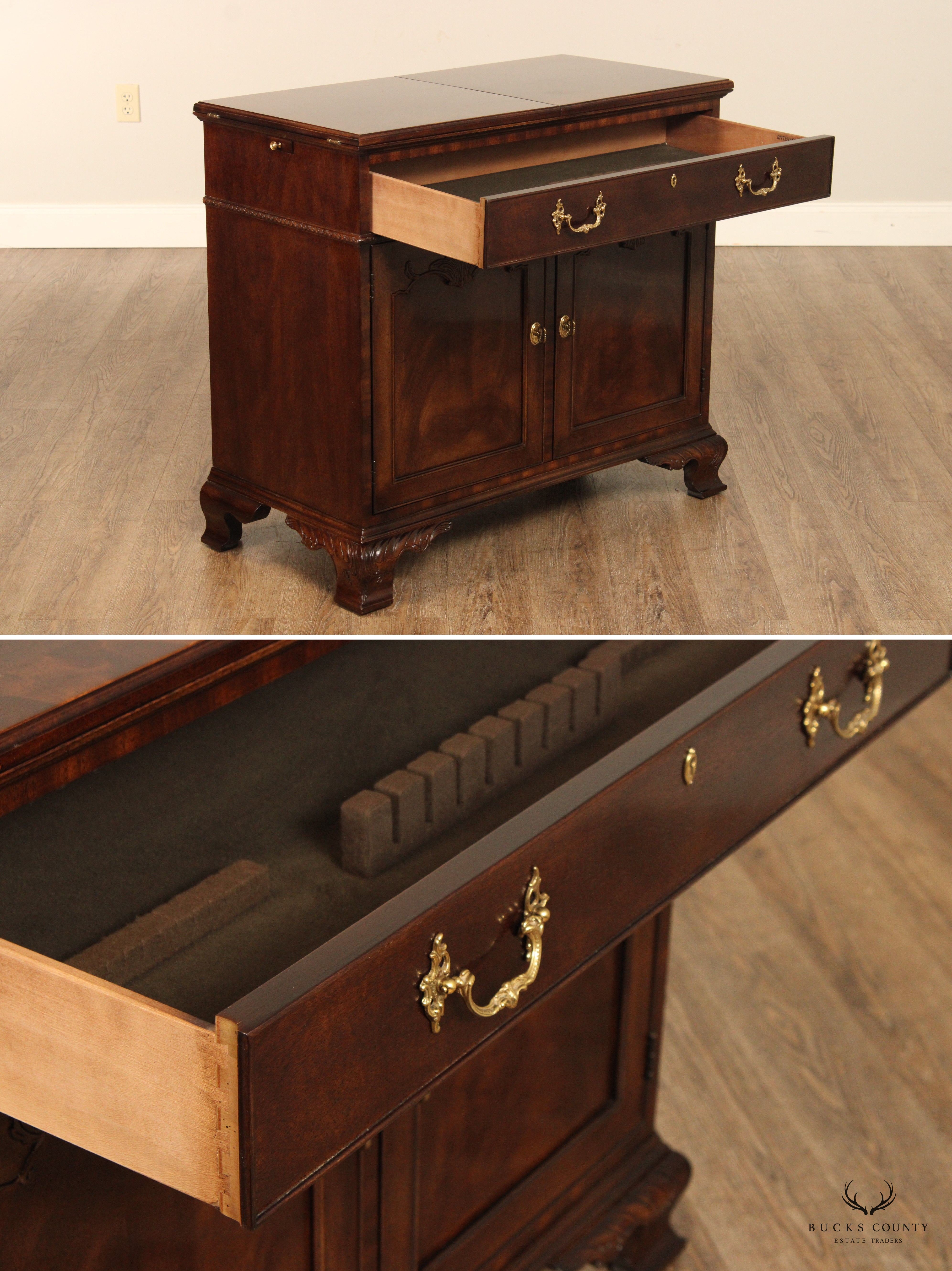 Henredon Rittenhouse Square Collection Mahogany Flip Top Server