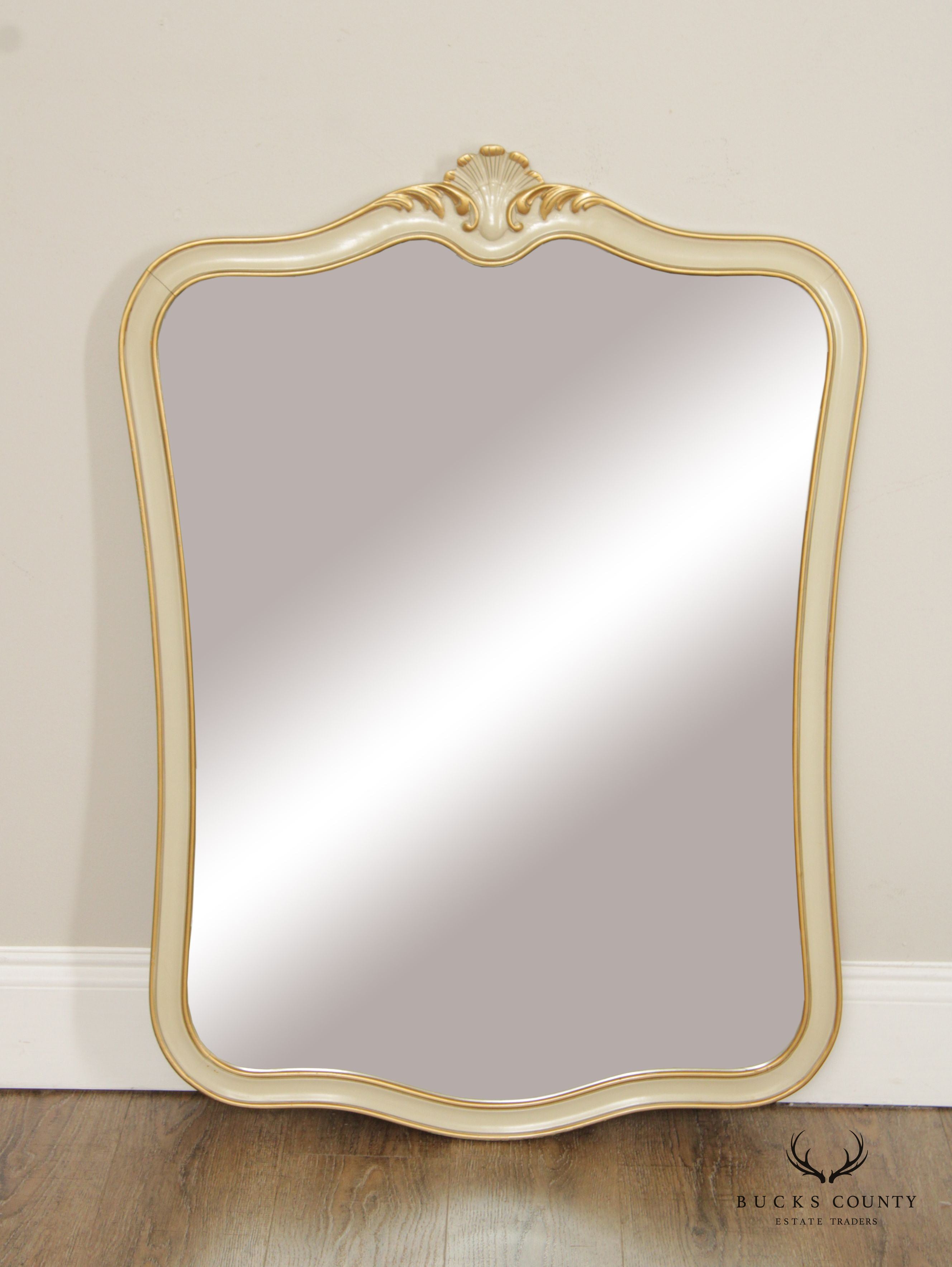 Drexel 'Touraine' French Provincial Style Painted Wall Mirror