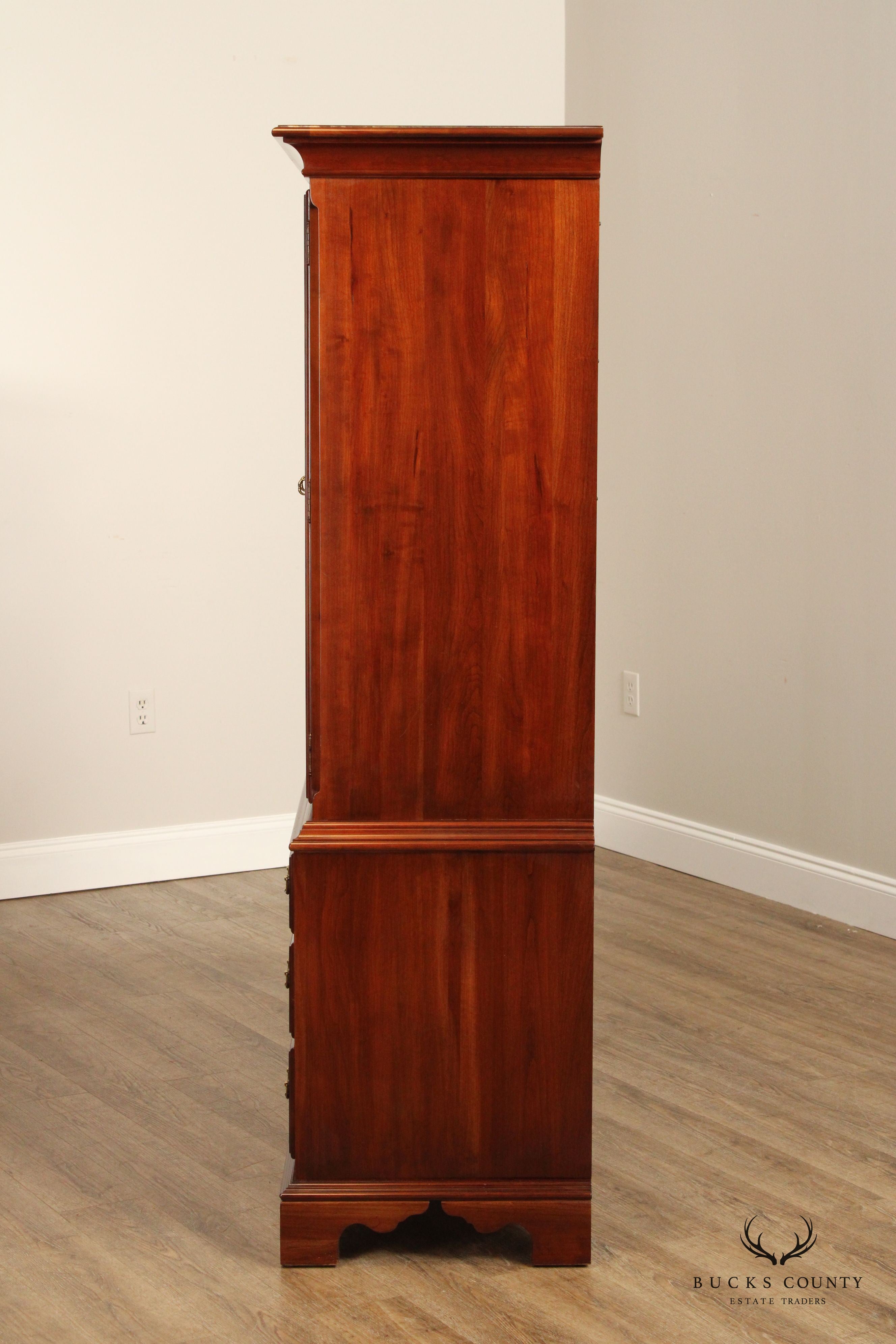 Knob Creek Chippendale Style Cherry Armoire