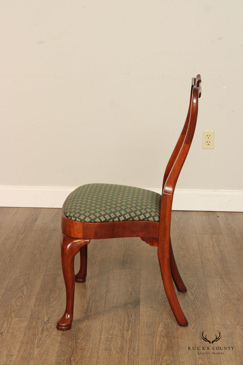 Hickory Chair Queen Anne Style Mahogany Dining Side Chair