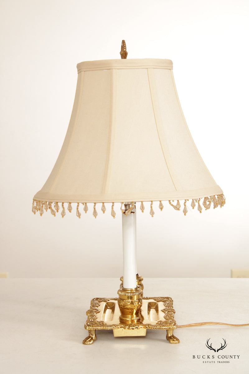 Vintage Brass French Bouillotte Table Lamp – Bucks County Estate Traders
