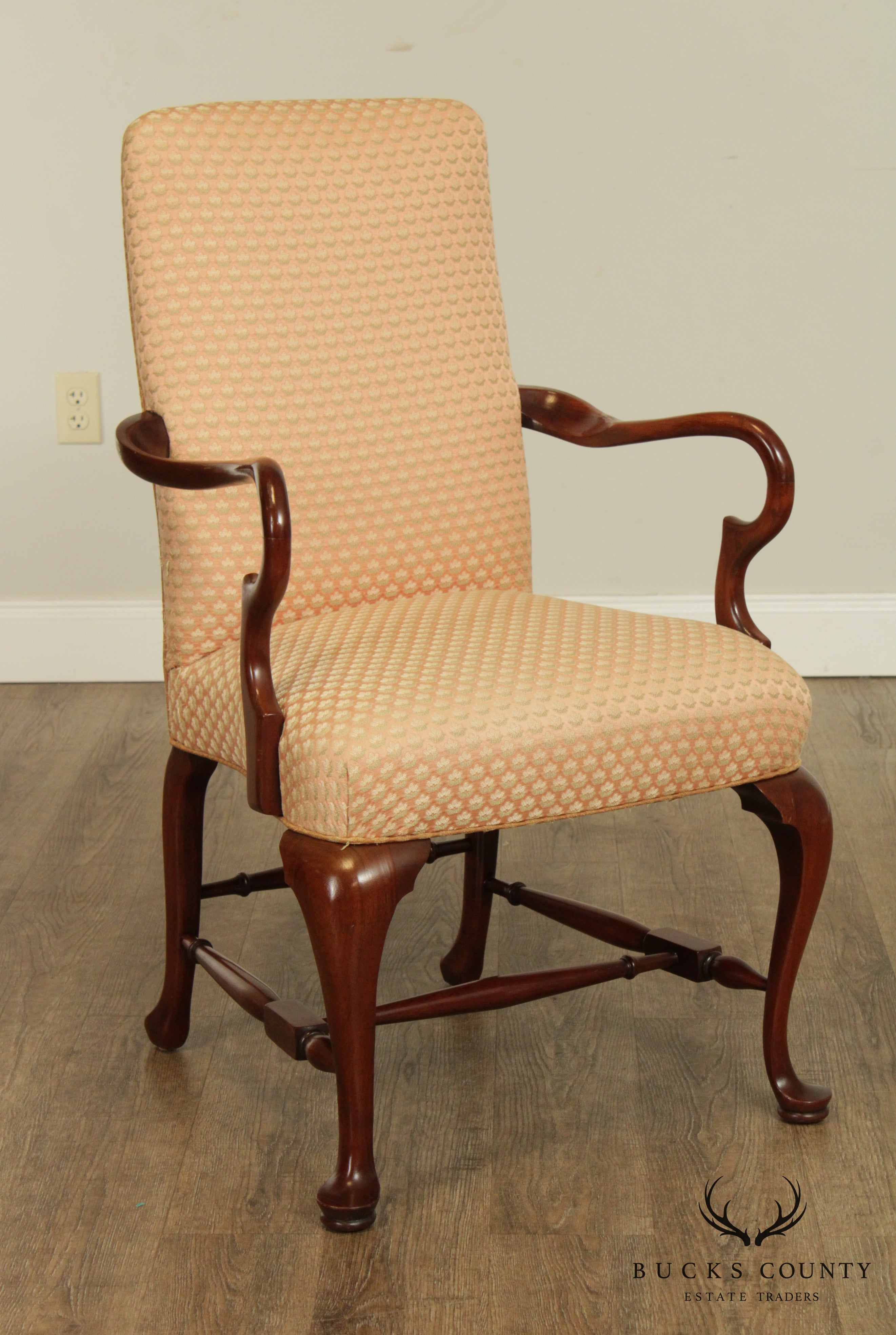 Southwood Mahogany Queen Anne Style Armchair