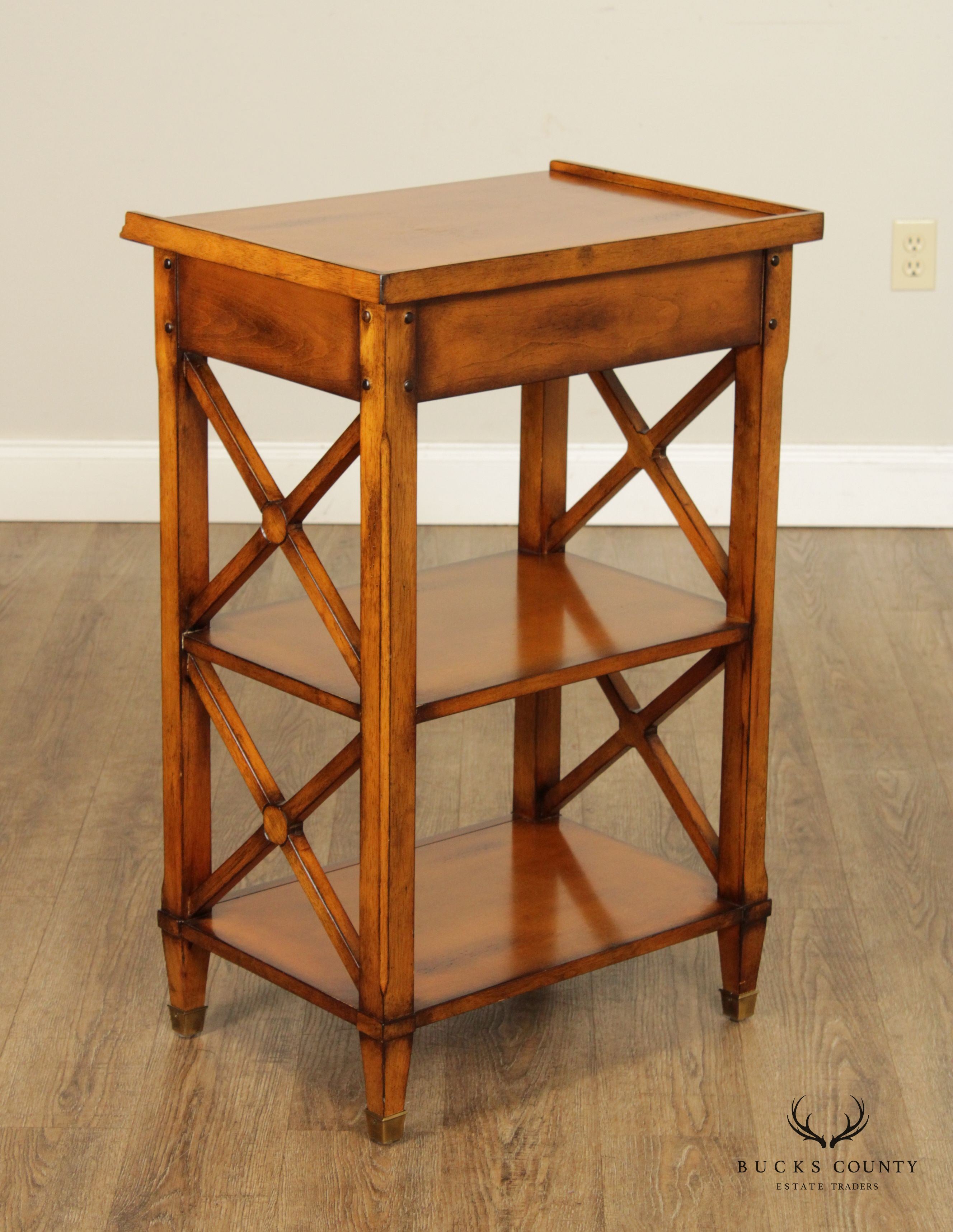 Accents Beyond Rustic Style X-Base End Table