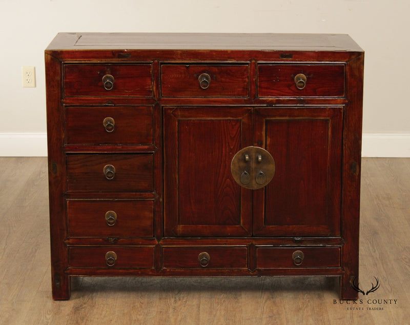 Chinese 19th Century Antique Hardwood Server Cabinet