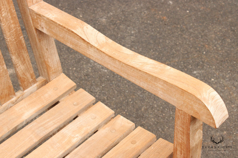 Traditional Teak Wood Outdoor Garden Bench