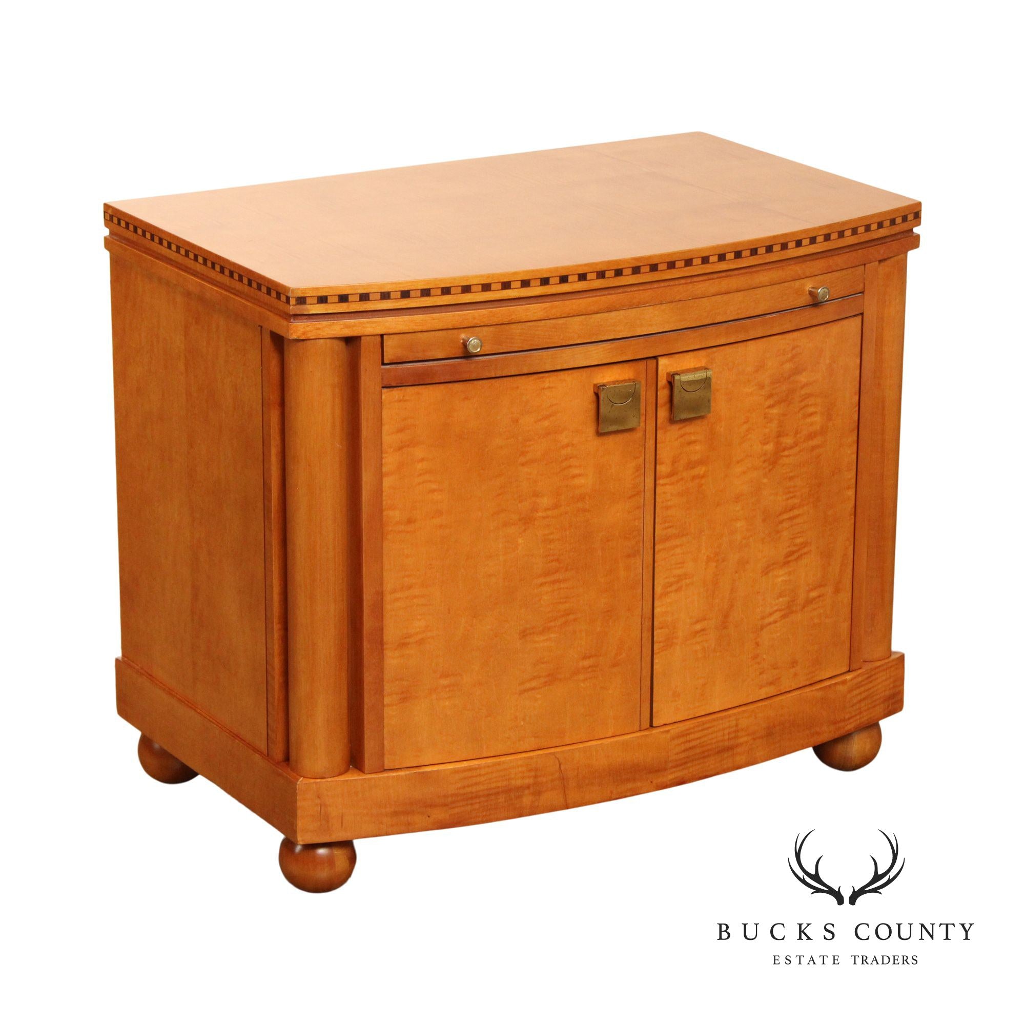 Hickory White Genesis Collection Biedermeier Style Maple Cabinet Nightstand