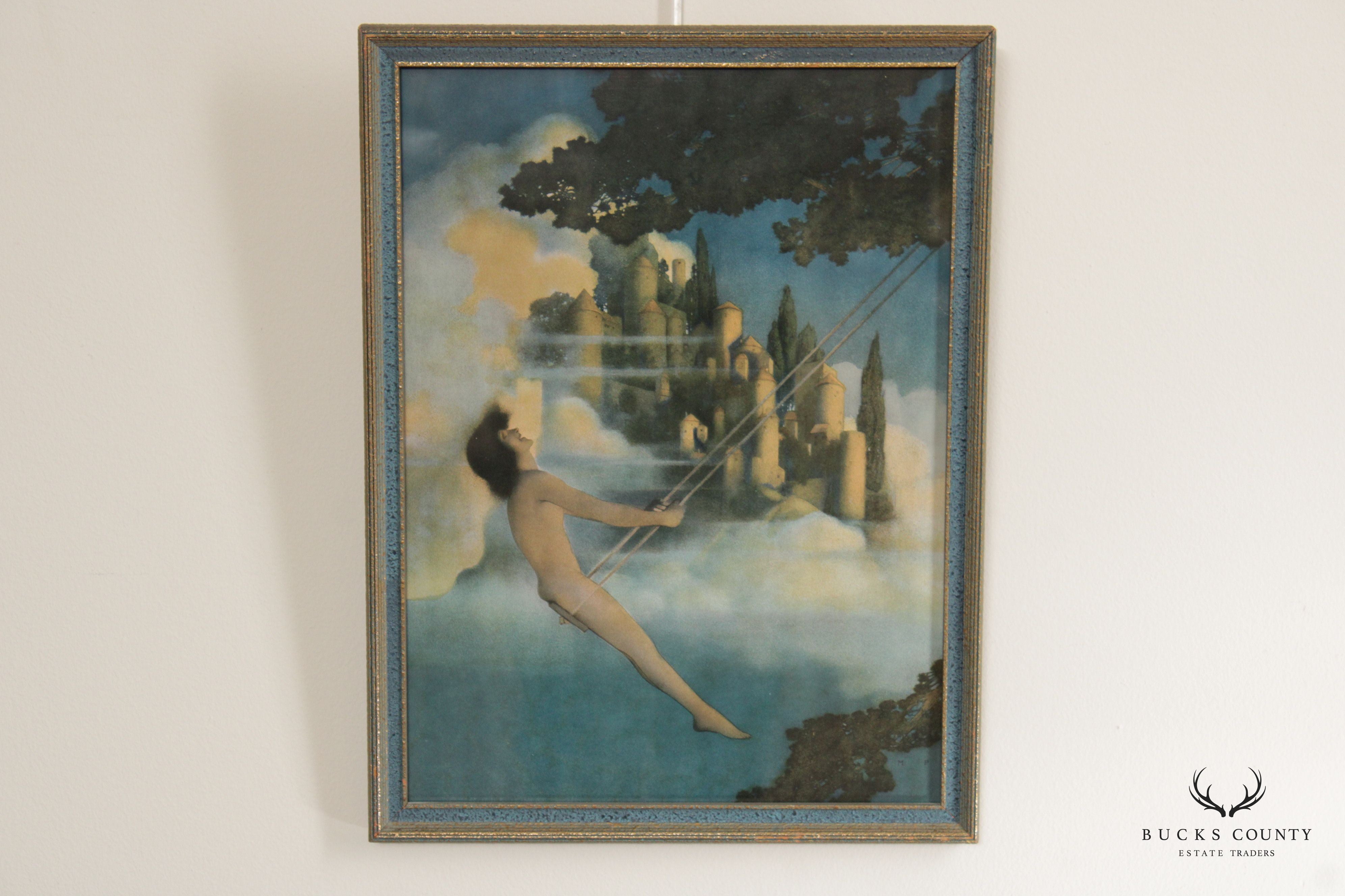 Maxfield Parrish Arts & Crafts Framed 'Dinkey Bird' Print