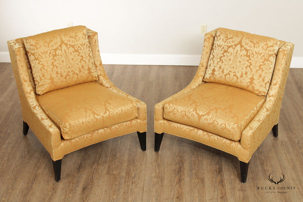 Ferguson Copeland French Directoire Style Pair of Lounge Chairs