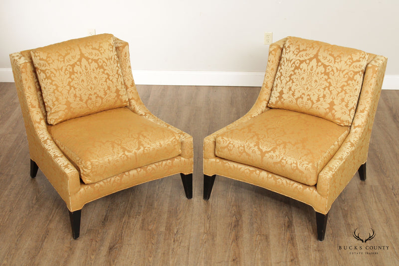 Ferguson Copeland French Directoire Style Pair of Lounge Chairs