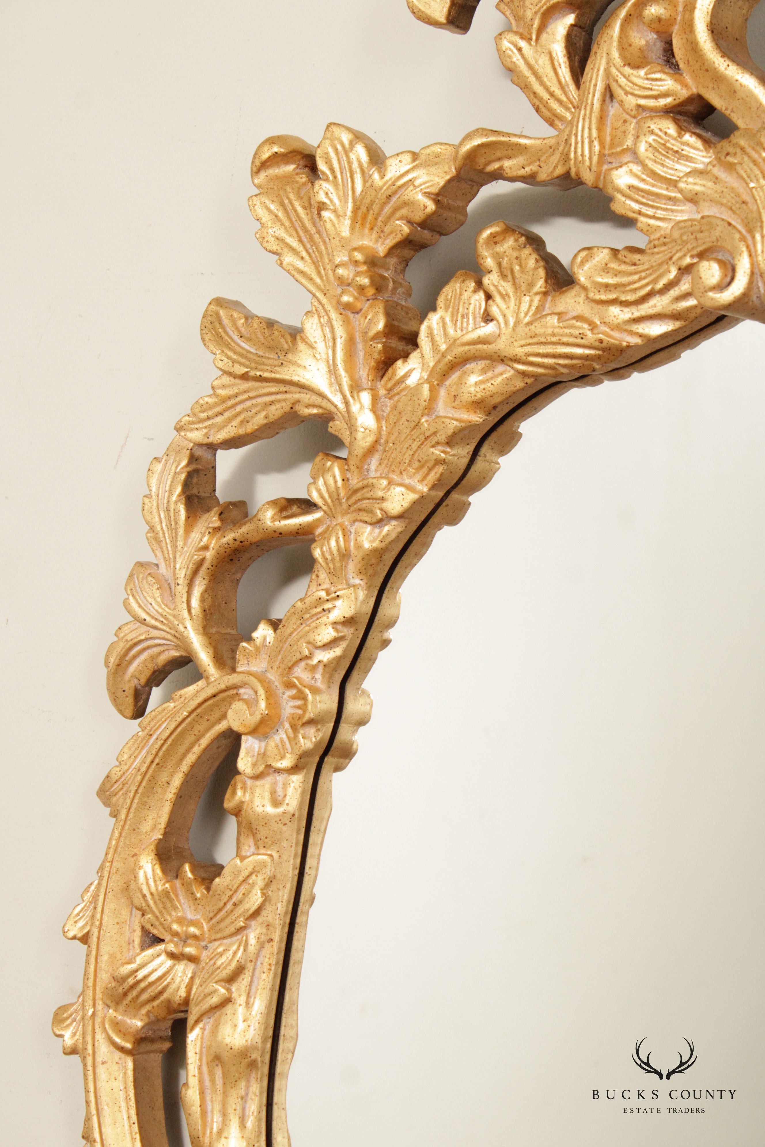 Italian Rococo Style 'Grand Contessa' Gilt Frame Wall Mirror