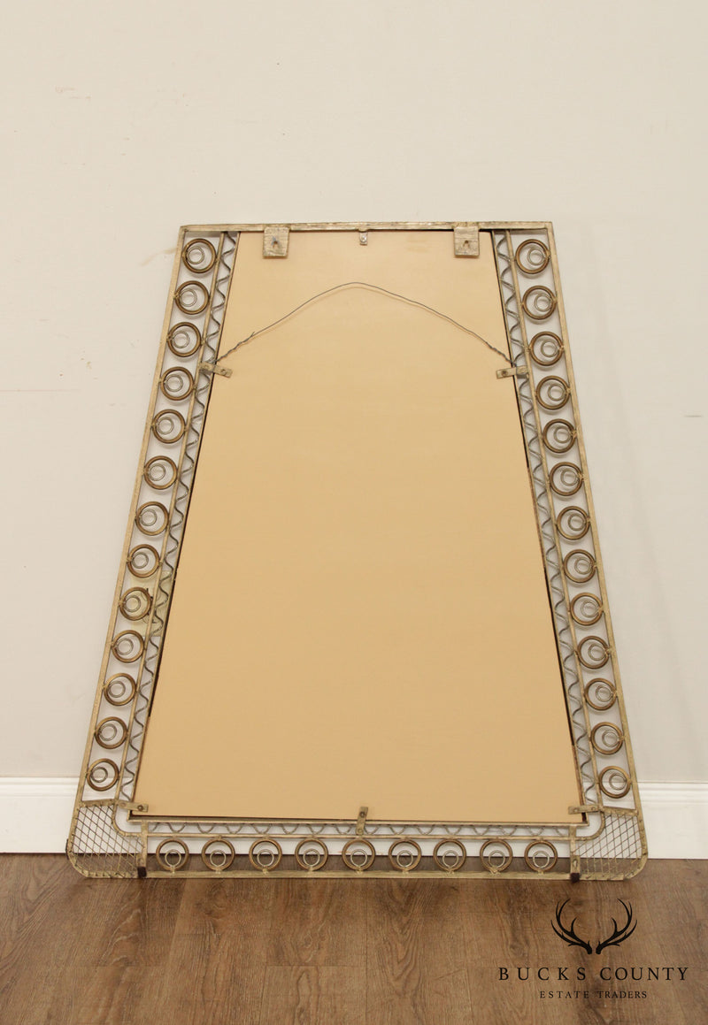 Contemporary Gold Metalwork Wall Mirror