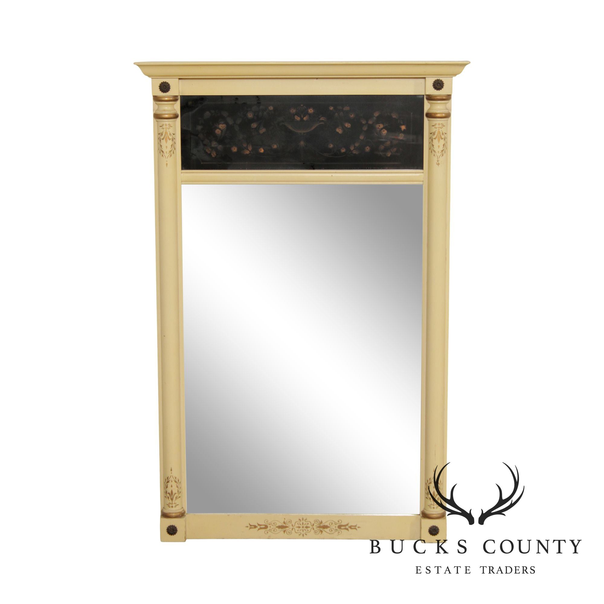 Lambert Hitchcock Vintage Stenciled Trumeau Mirror