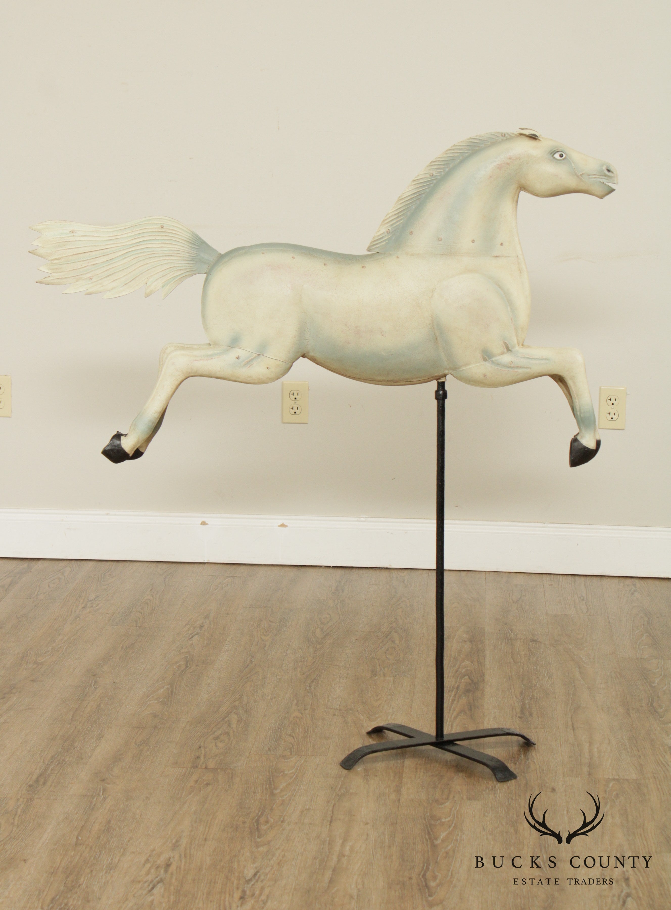 Quality Reproduction Large Tin Horse Weathervane