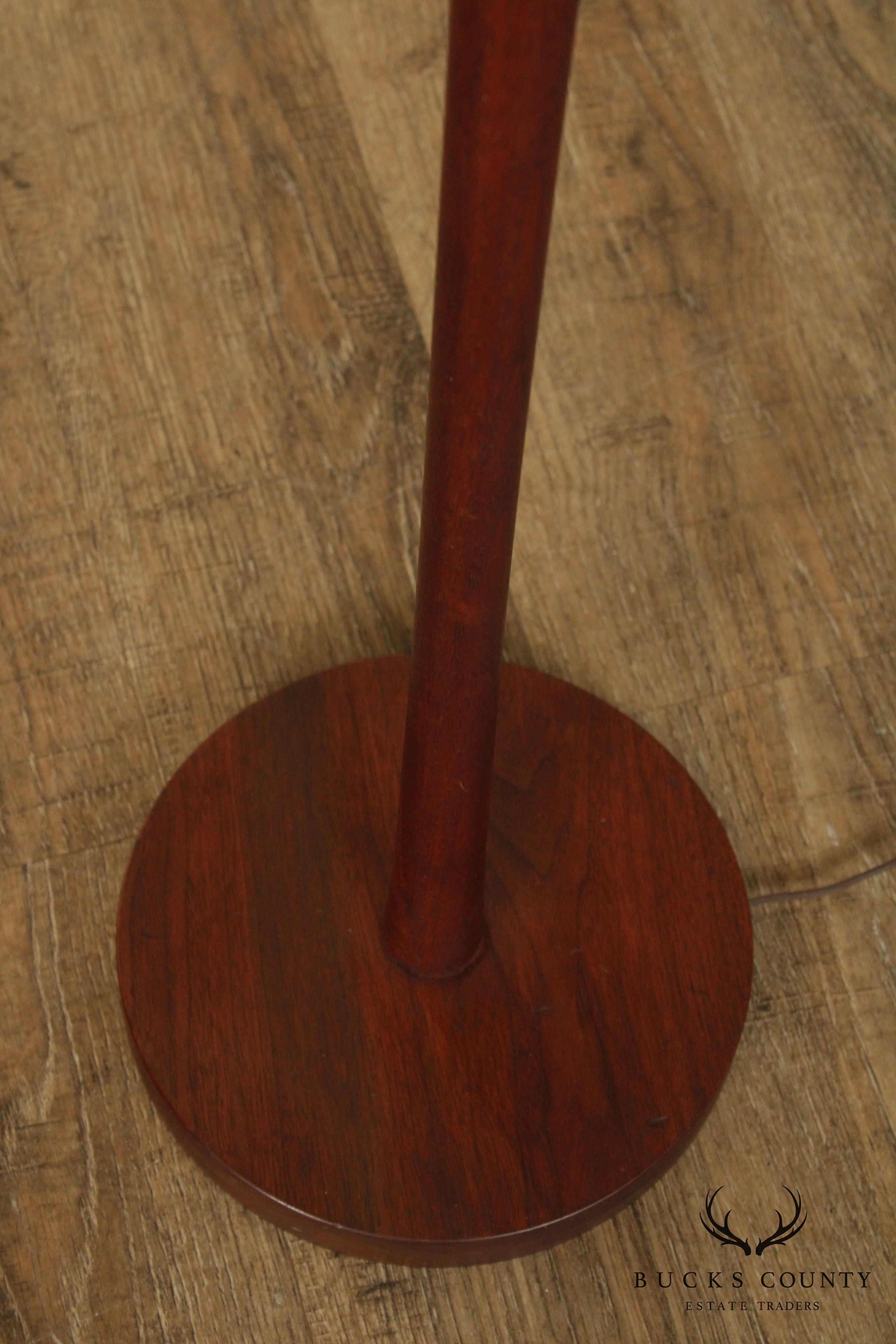 1960's Vintage Danish Modern Style Teak Floor Lamp